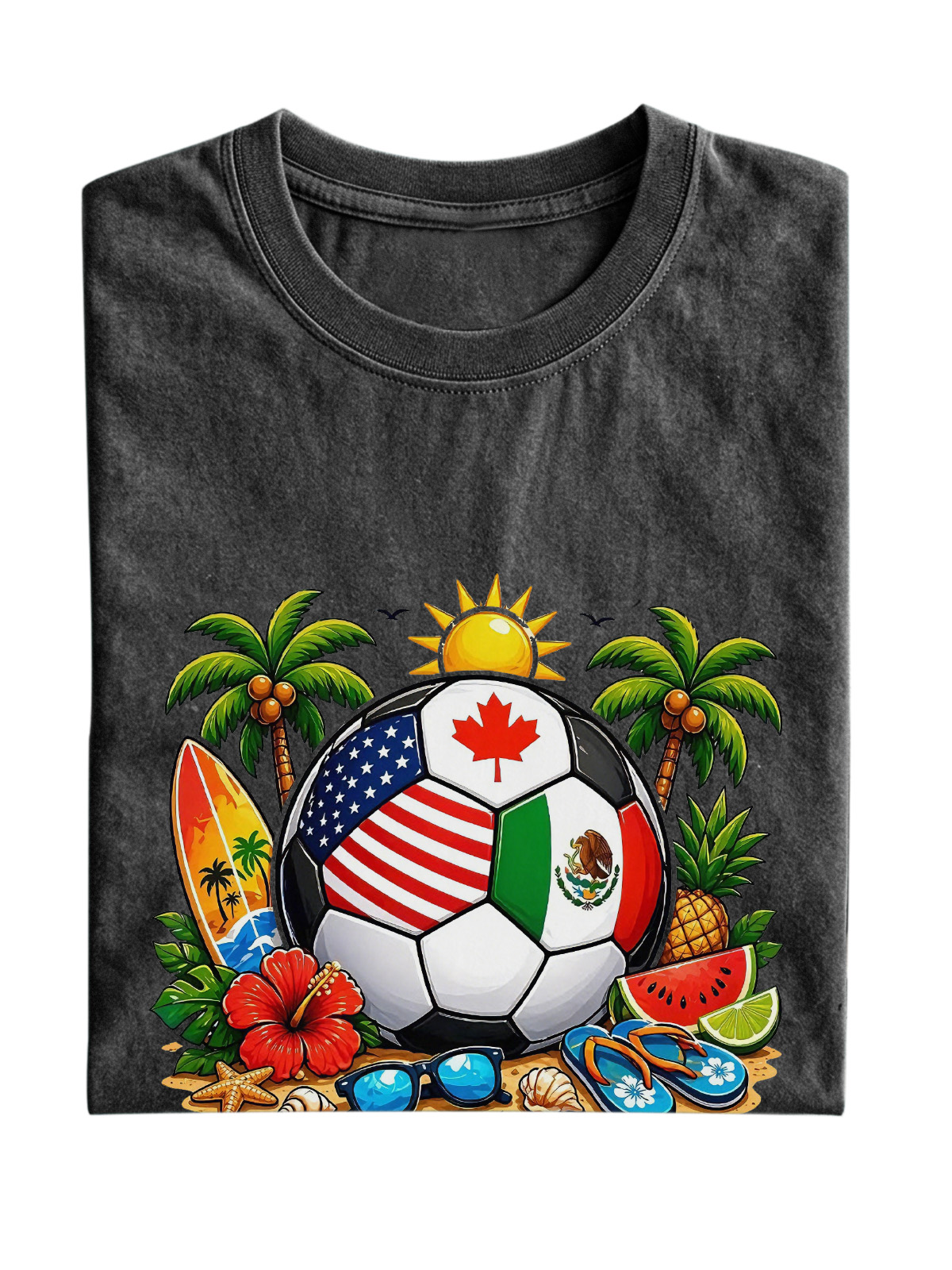 Hawaiian Football Cotton Short-sleeve T-shirt