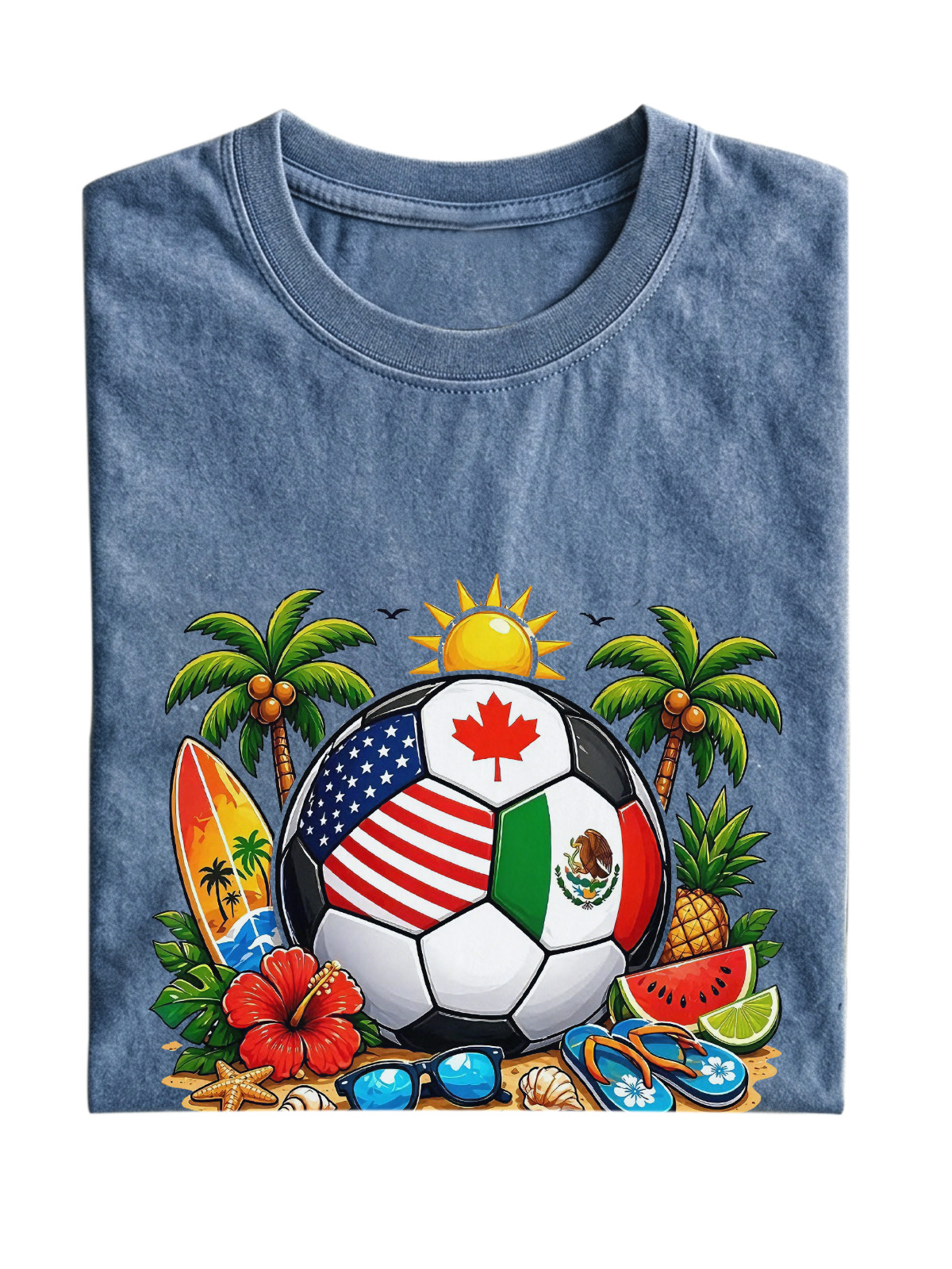 Hawaiian Football Cotton Short-sleeve T-shirt
