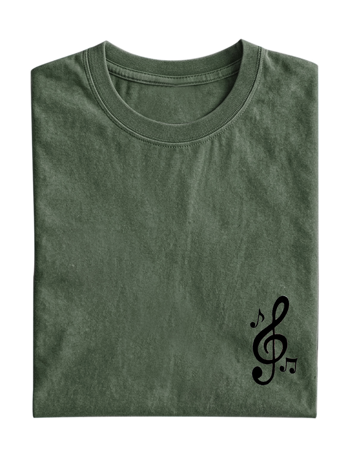 Simple Everyday Music Note Cotton Short-Sleeve T-Shirt