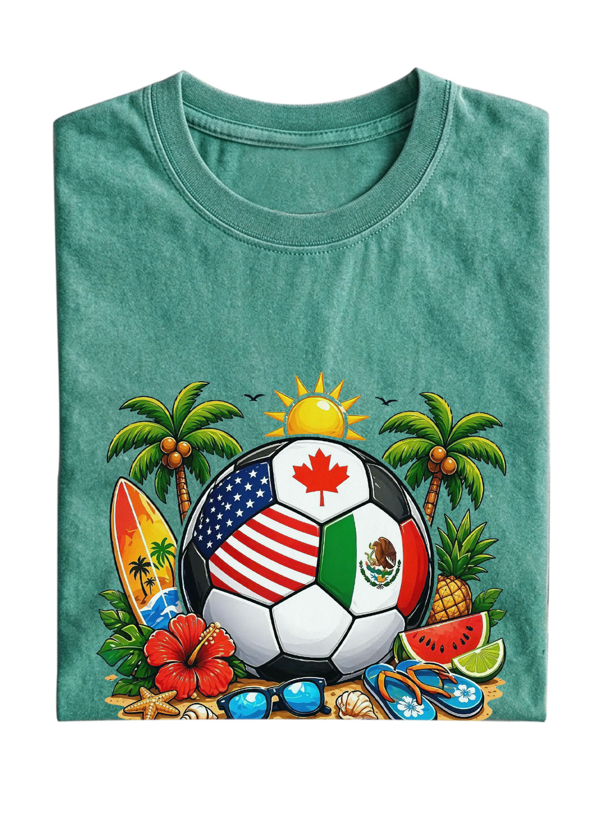Hawaiian Football Cotton Short-sleeve T-shirt