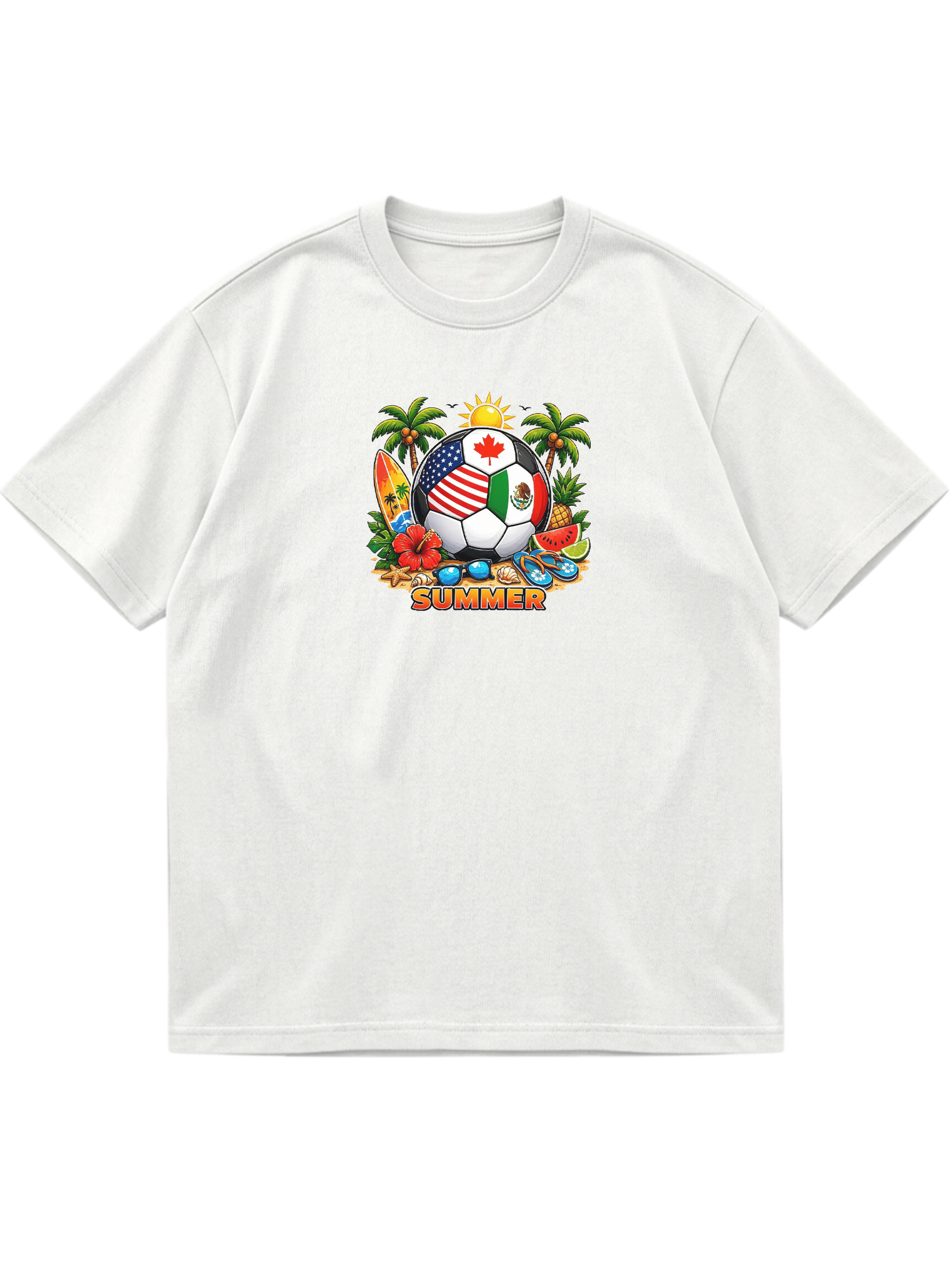 Hawaiian Football Cotton Short-sleeve T-shirt