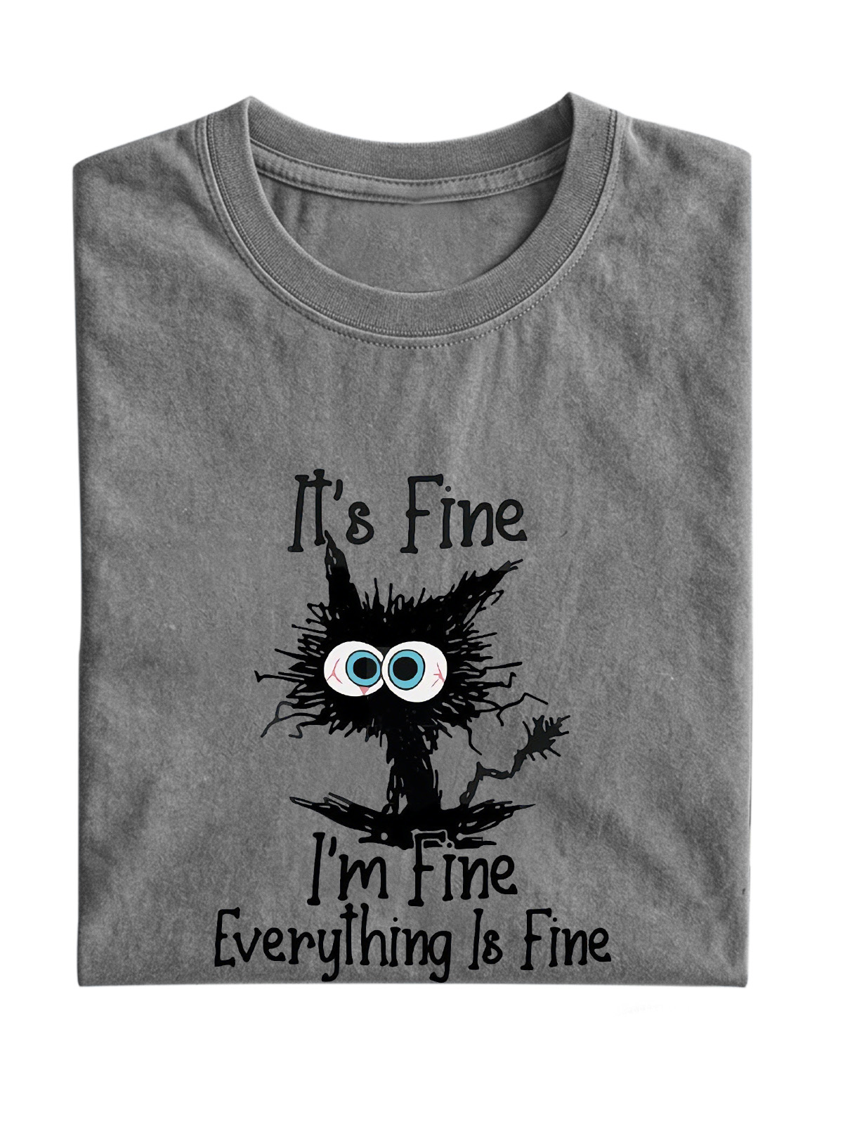 I'm Fine Cotton Short-sleeve T-shirt