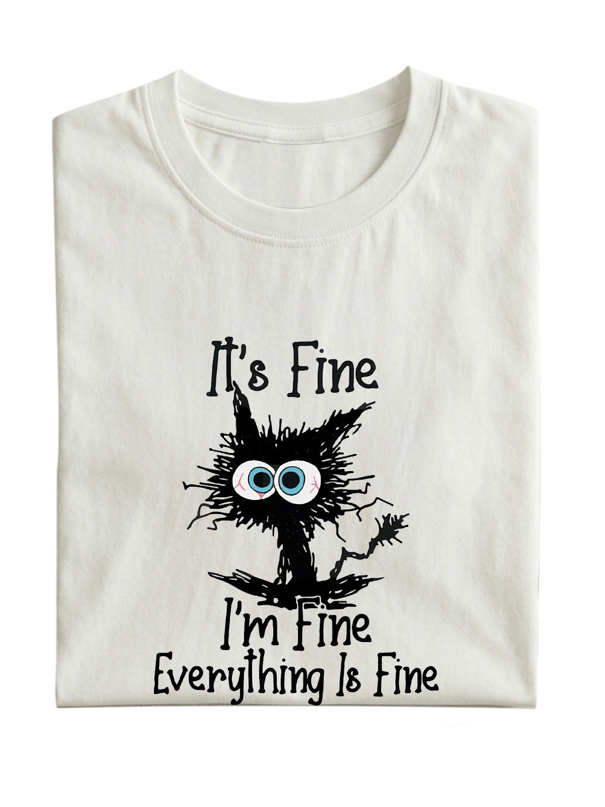 I'm Fine Cotton Short-sleeve T-shirt
