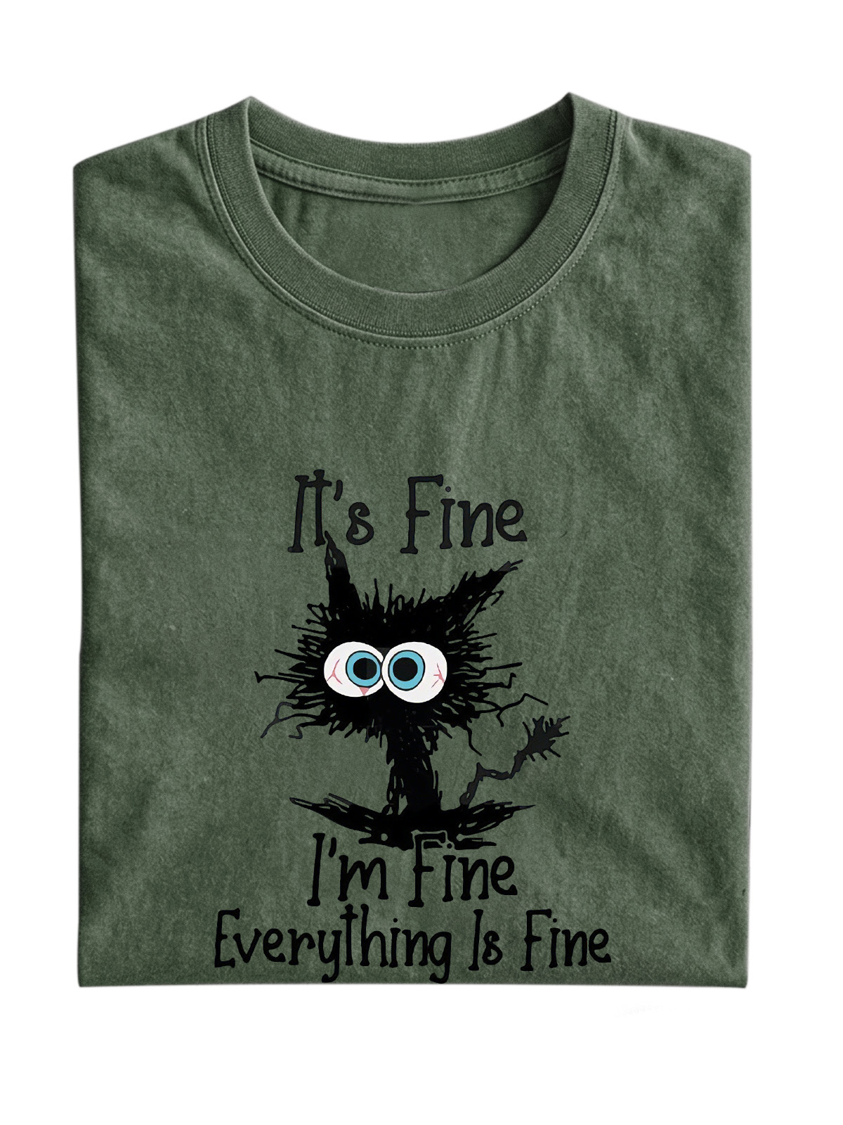 I'm Fine Cotton Short-sleeve T-shirt