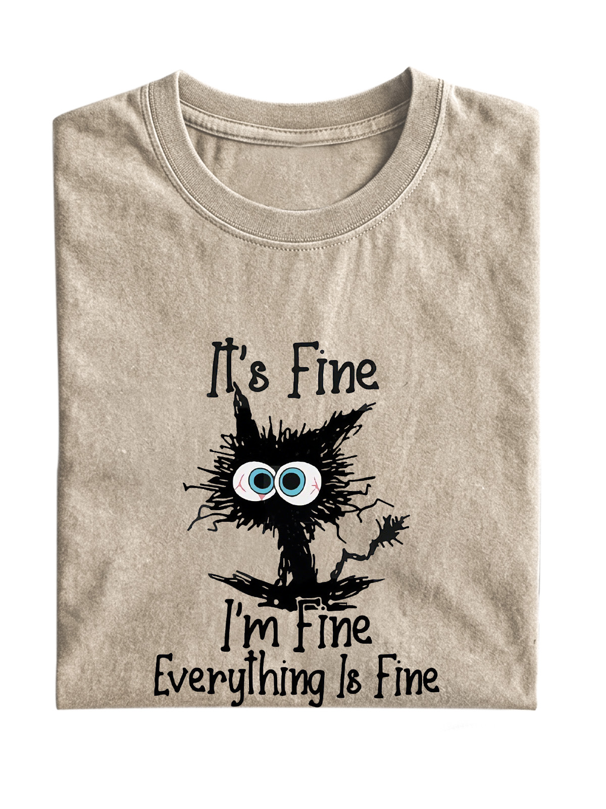 I'm Fine Cotton Short-sleeve T-shirt