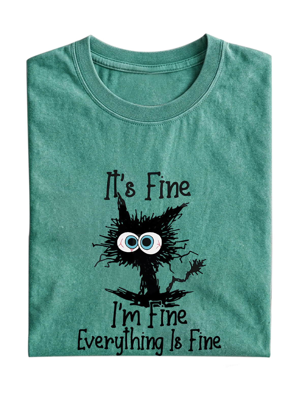 I'm Fine Cotton Short-sleeve T-shirt