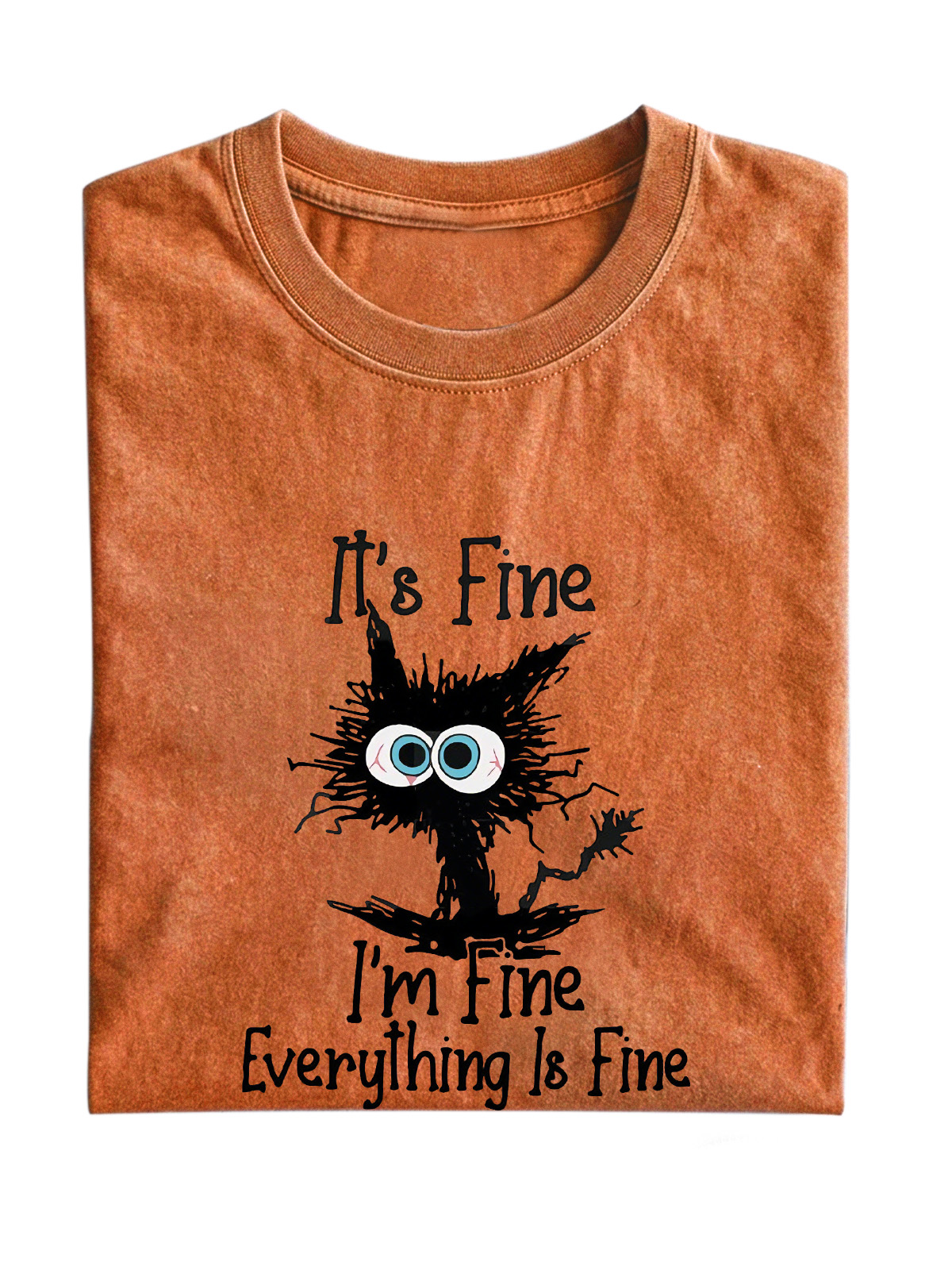 I'm Fine Cotton Short-sleeve T-shirt