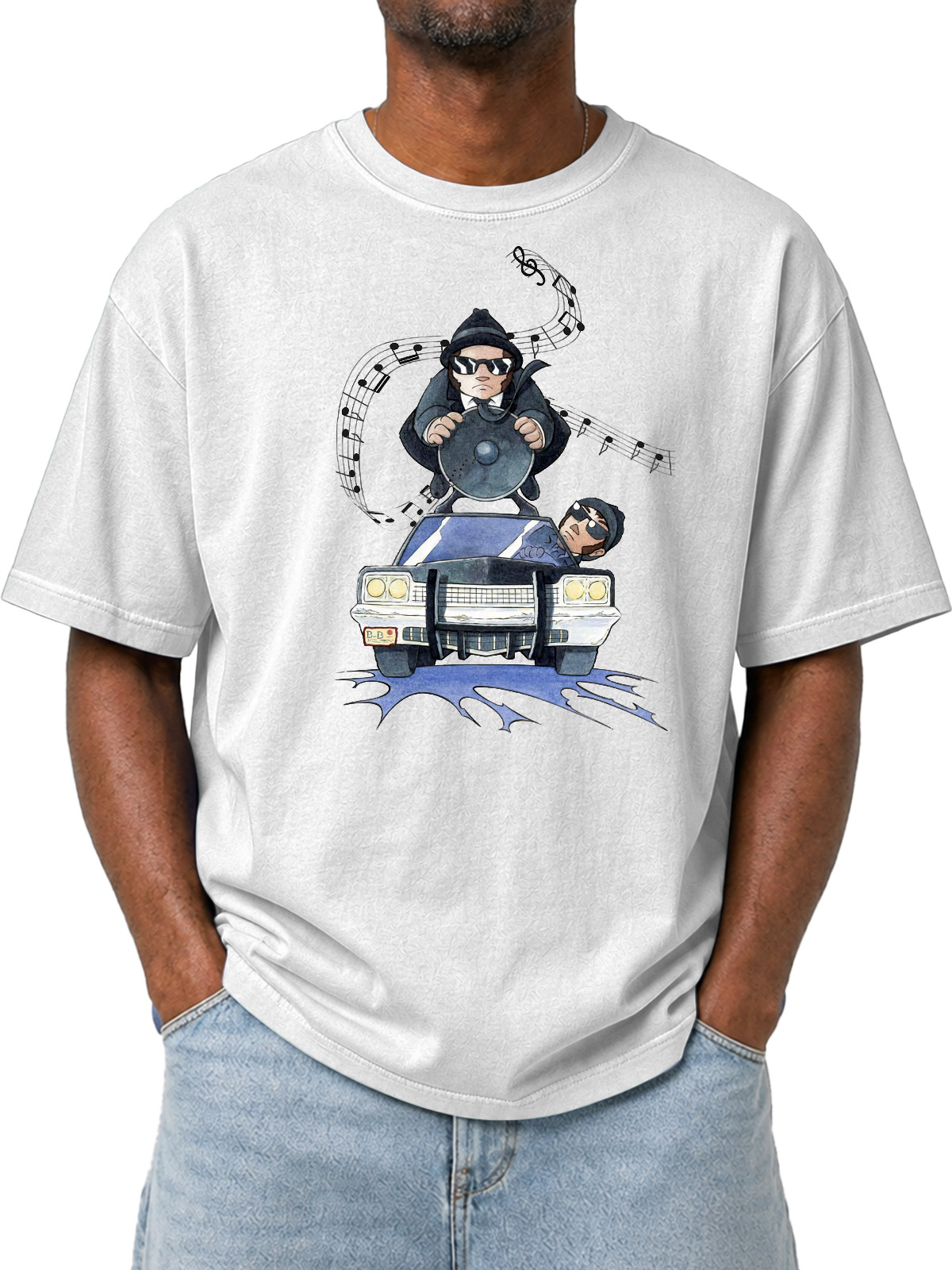 Fun Tribute Classic Printed Washed Short Sleeve T-Shirt