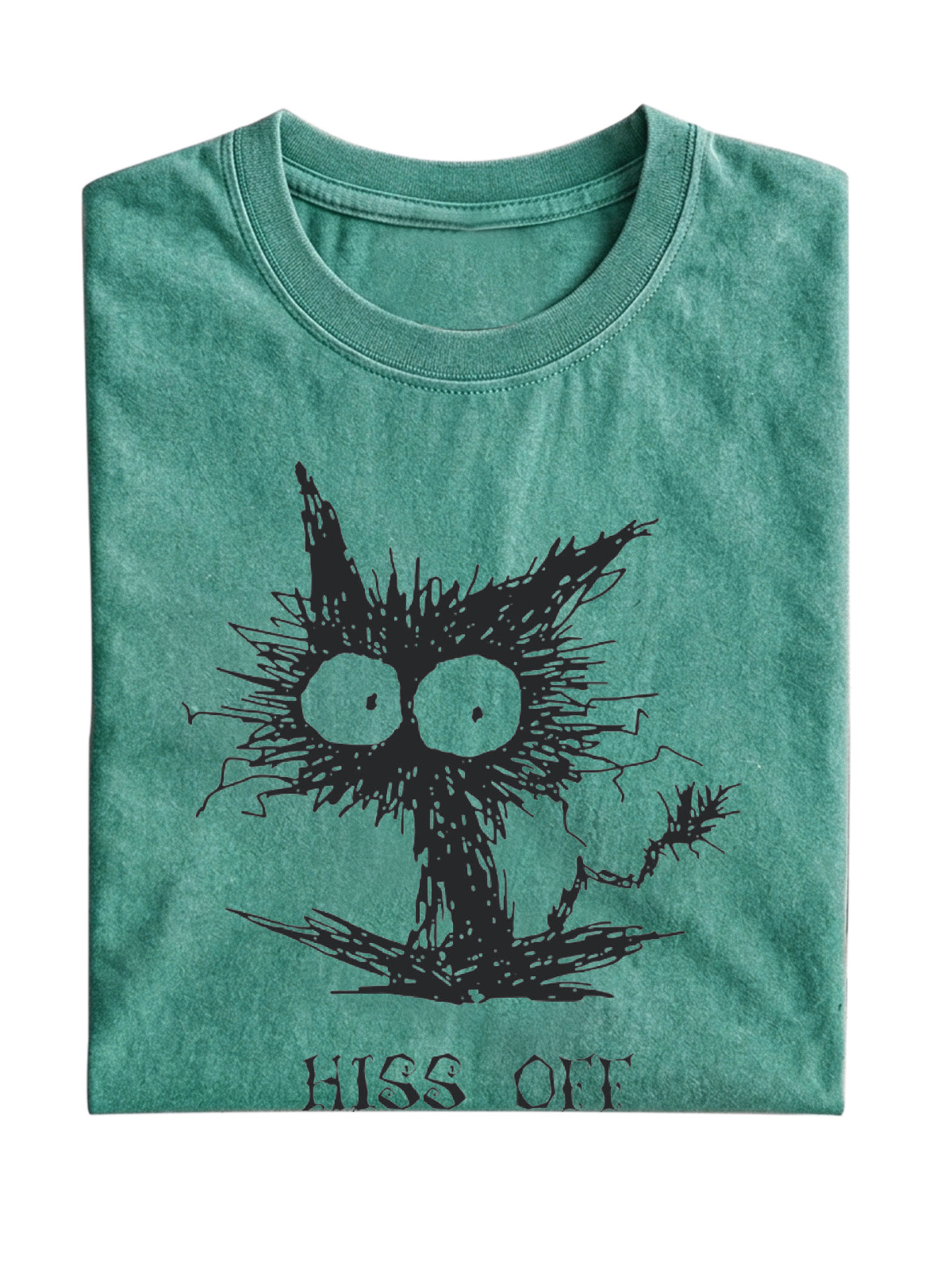 Sassy Cat "Hiss Off" Cotton T-Shirt