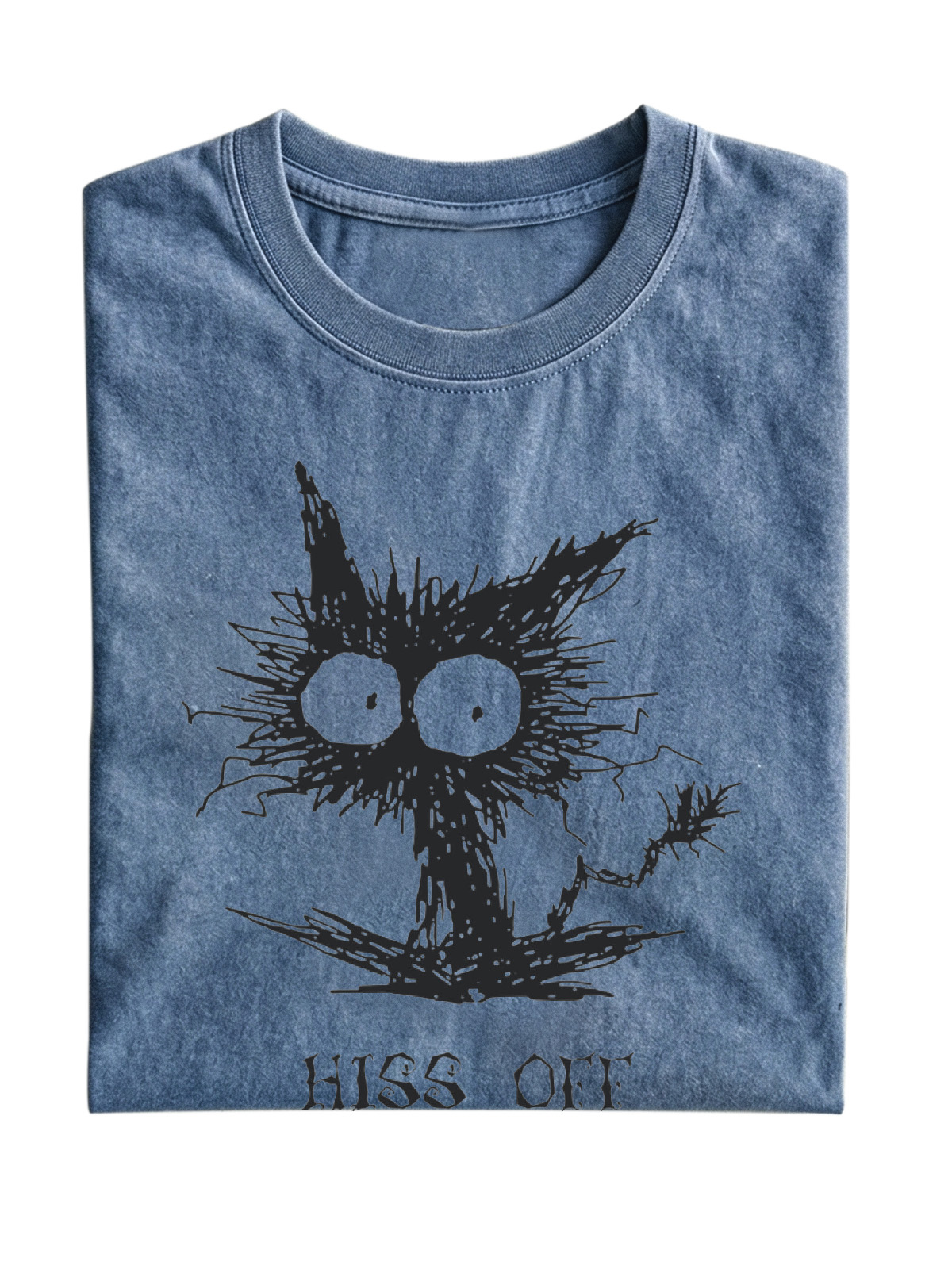 Sassy Cat "Hiss Off" Cotton T-Shirt