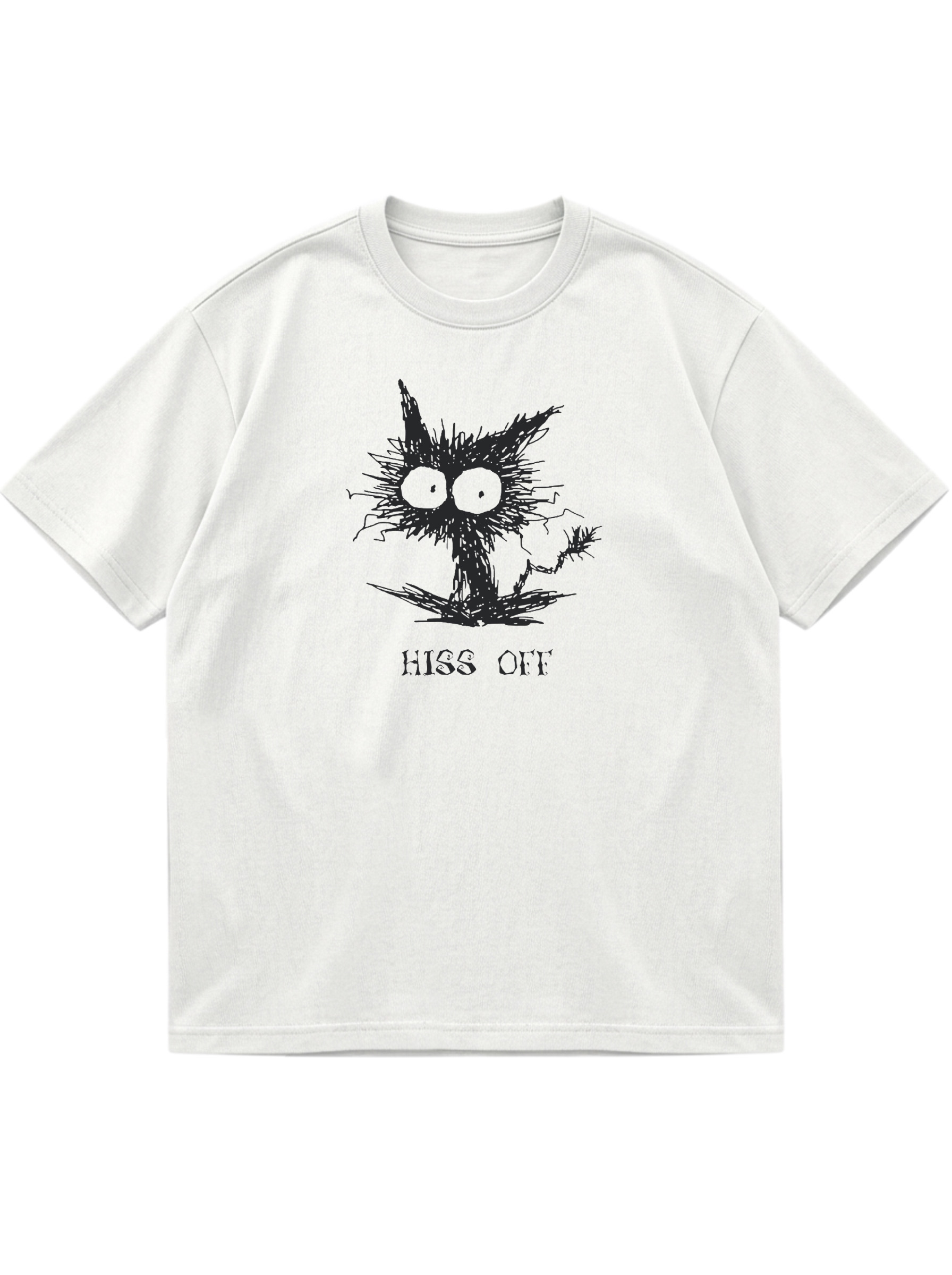 Sassy Cat "Hiss Off" Cotton T-Shirt