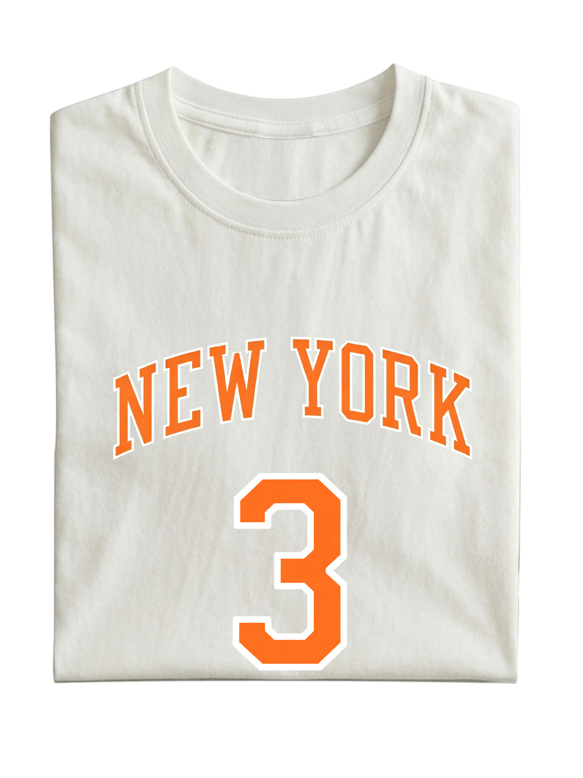 New York No. 3 Basketball Cotton Short-Sleeve T-Shirt