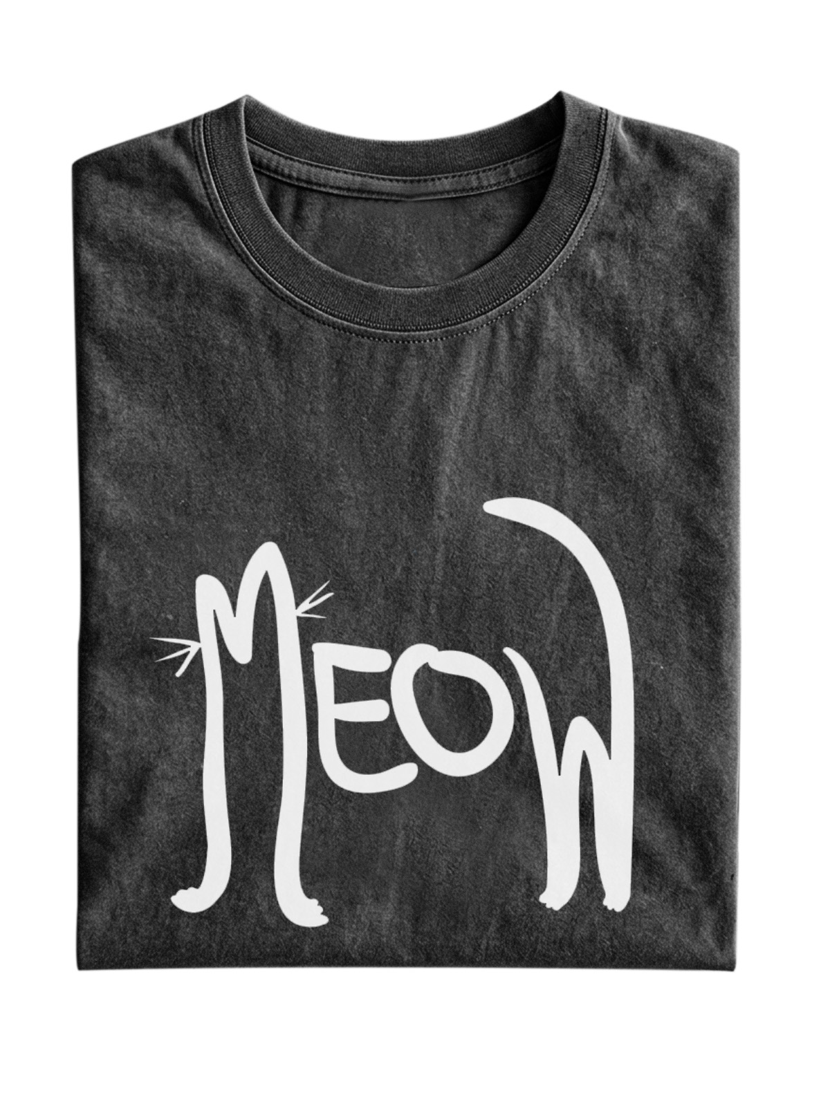 Meow Fun Cat Cotton T-shirt