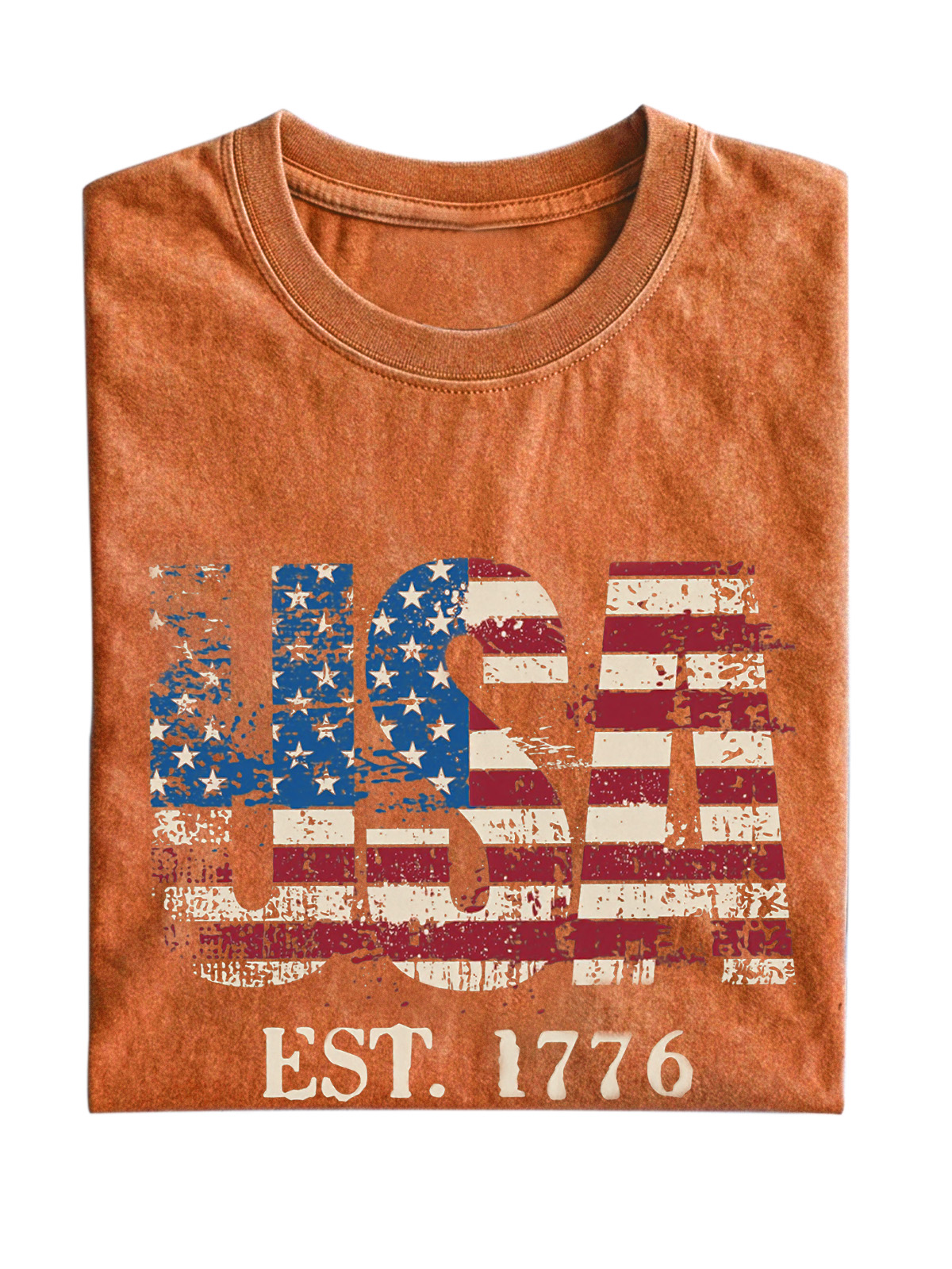 Vintage Usa Wash Cotton Short Sleeve T-shirt