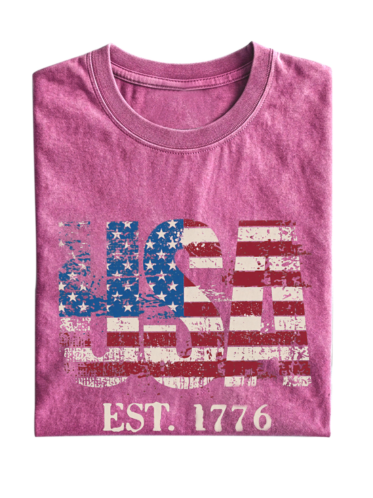 Vintage Usa Wash Cotton Short Sleeve T-shirt