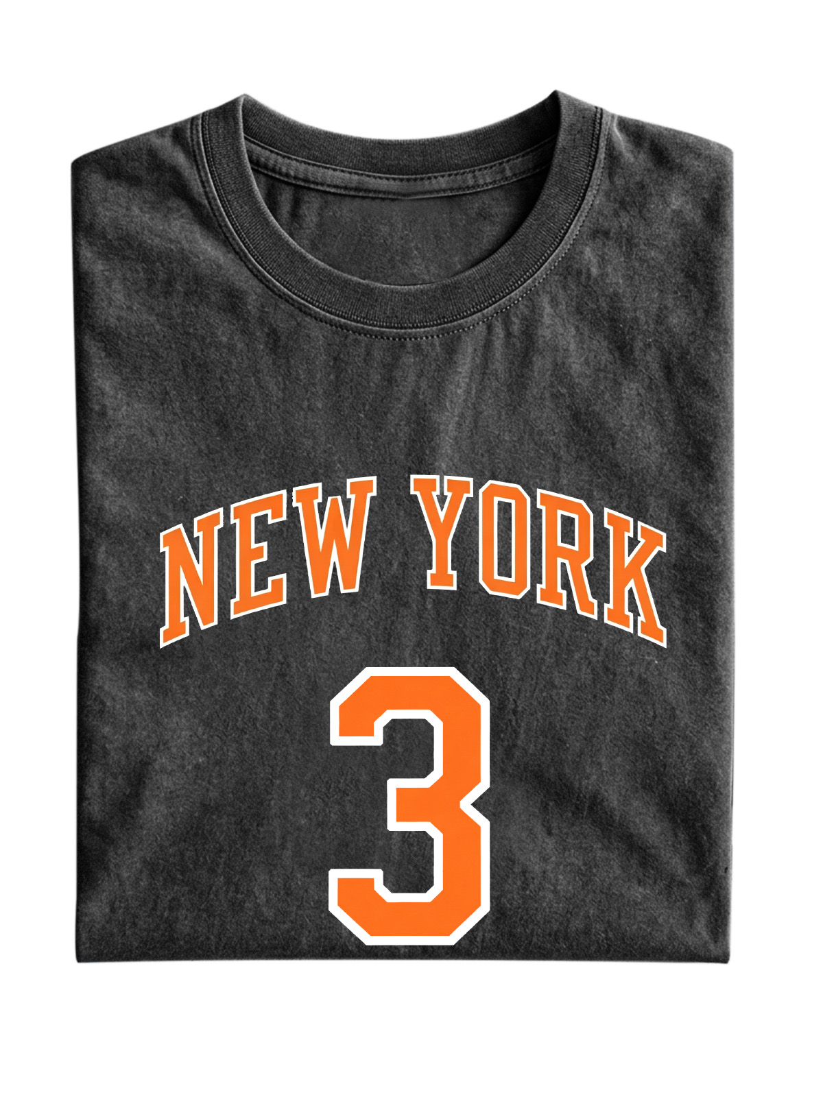 New York No. 3 Basketball Cotton Short-Sleeve T-Shirt