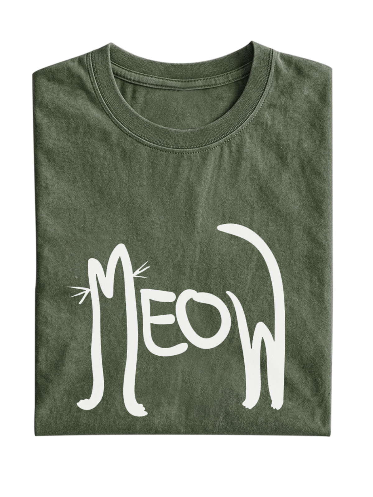 Meow Fun Cat Cotton T-shirt