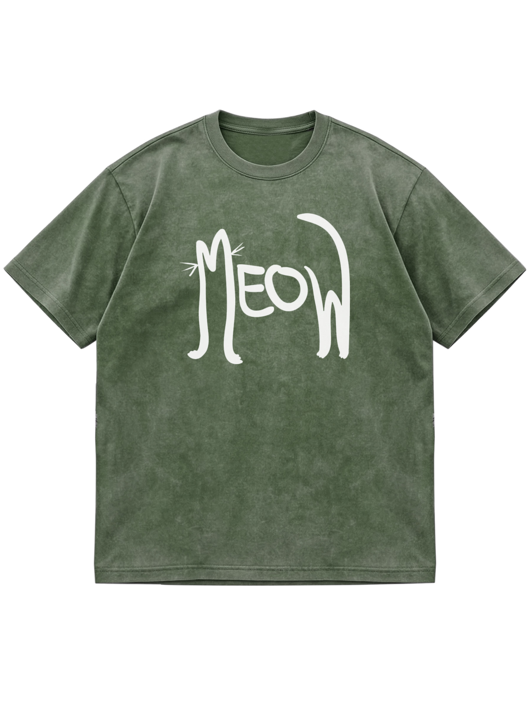Meow Fun Cat Cotton T-shirt