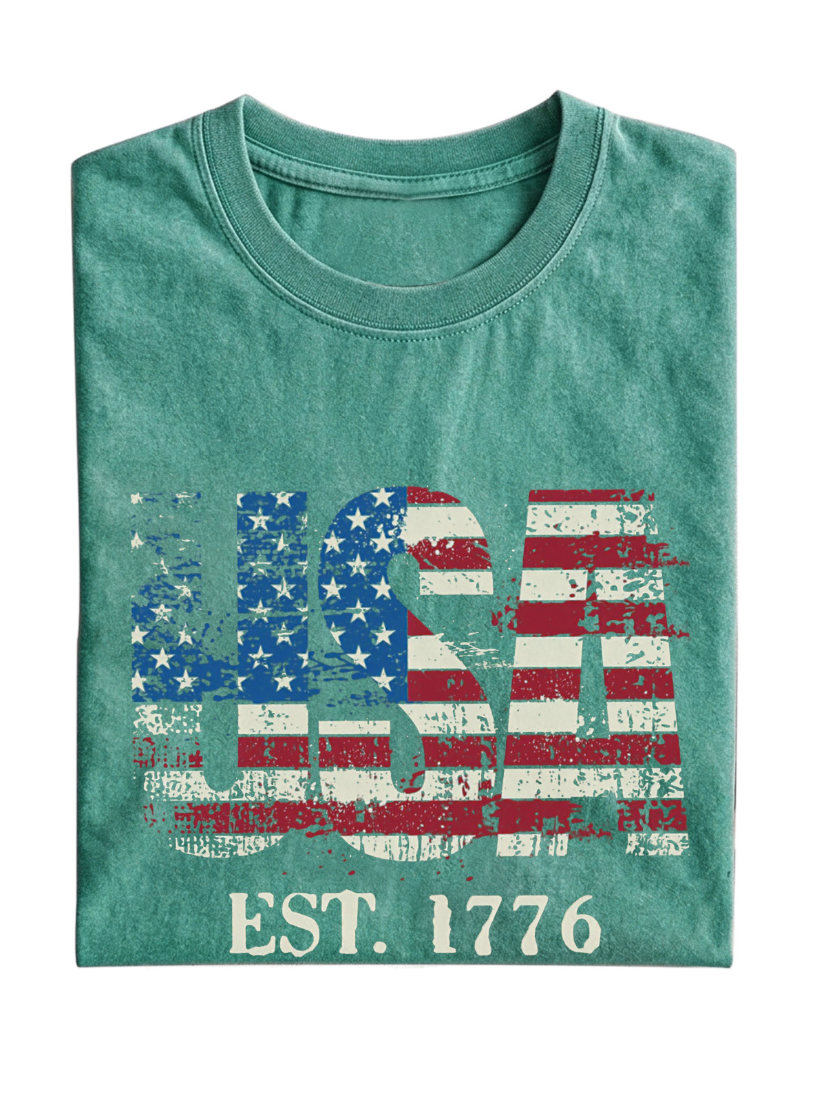 Vintage Usa Wash Cotton Short Sleeve T-shirt