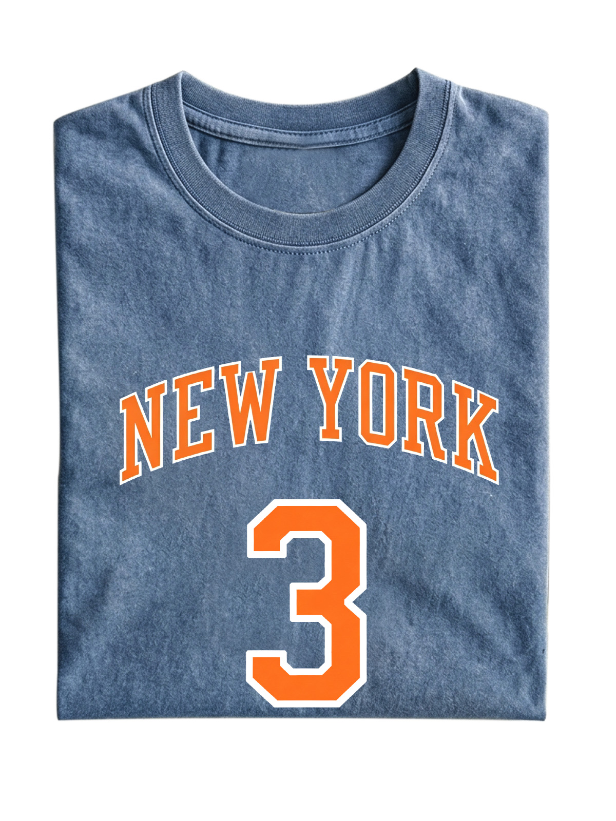 New York No. 3 Basketball Cotton Short-Sleeve T-Shirt