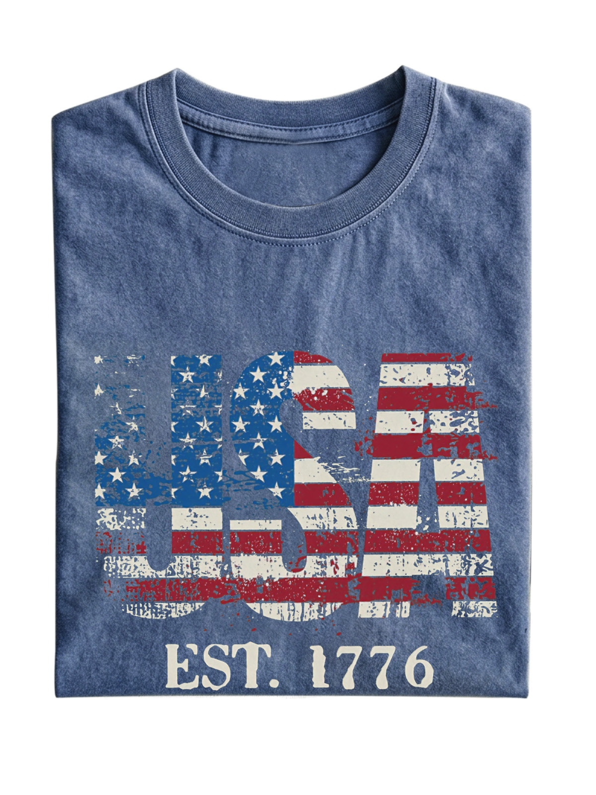 Vintage Usa Wash Cotton Short Sleeve T-shirt
