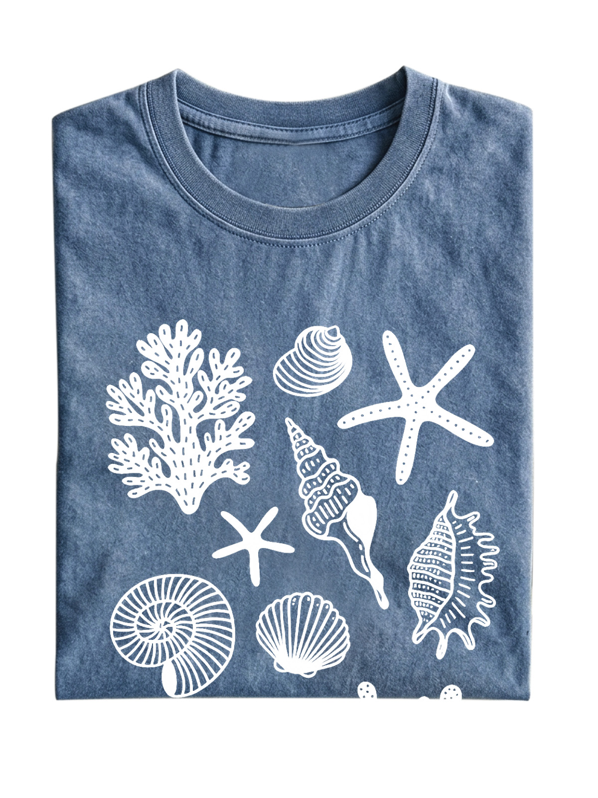 Hawaiian Shell Cotton Short-sleeved T-shirt