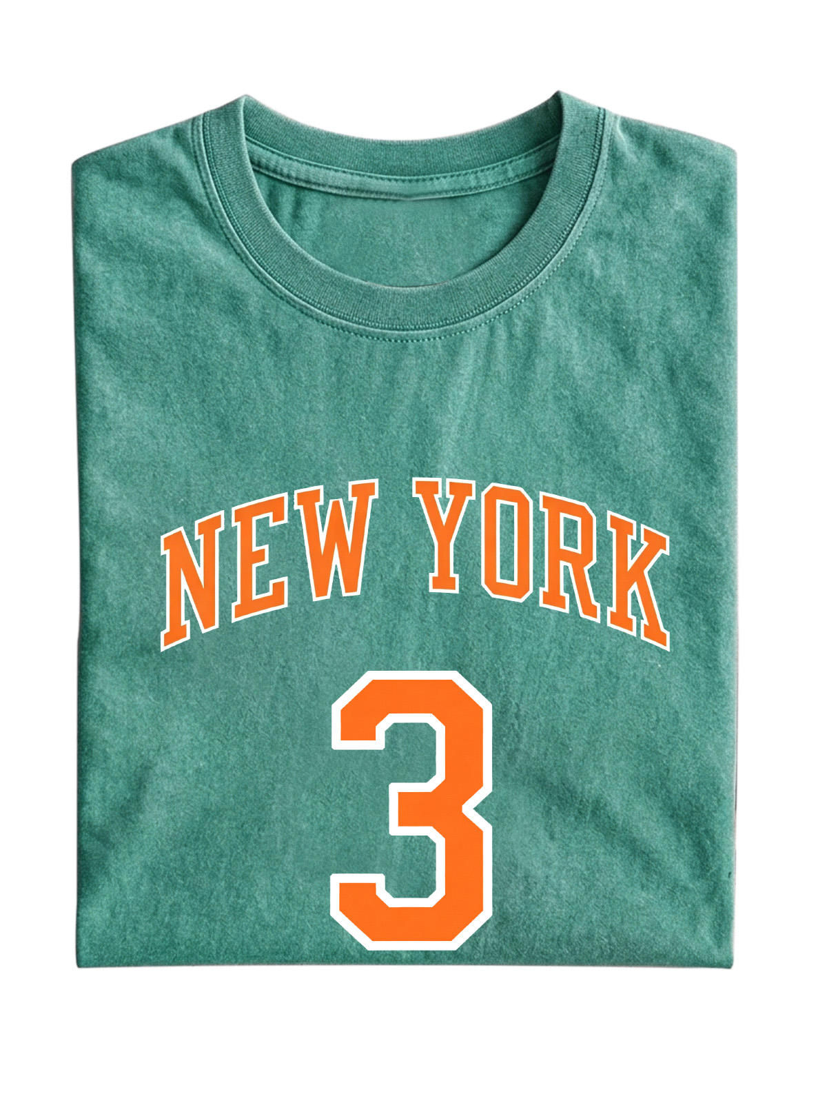 New York No. 3 Basketball Cotton Short-Sleeve T-Shirt