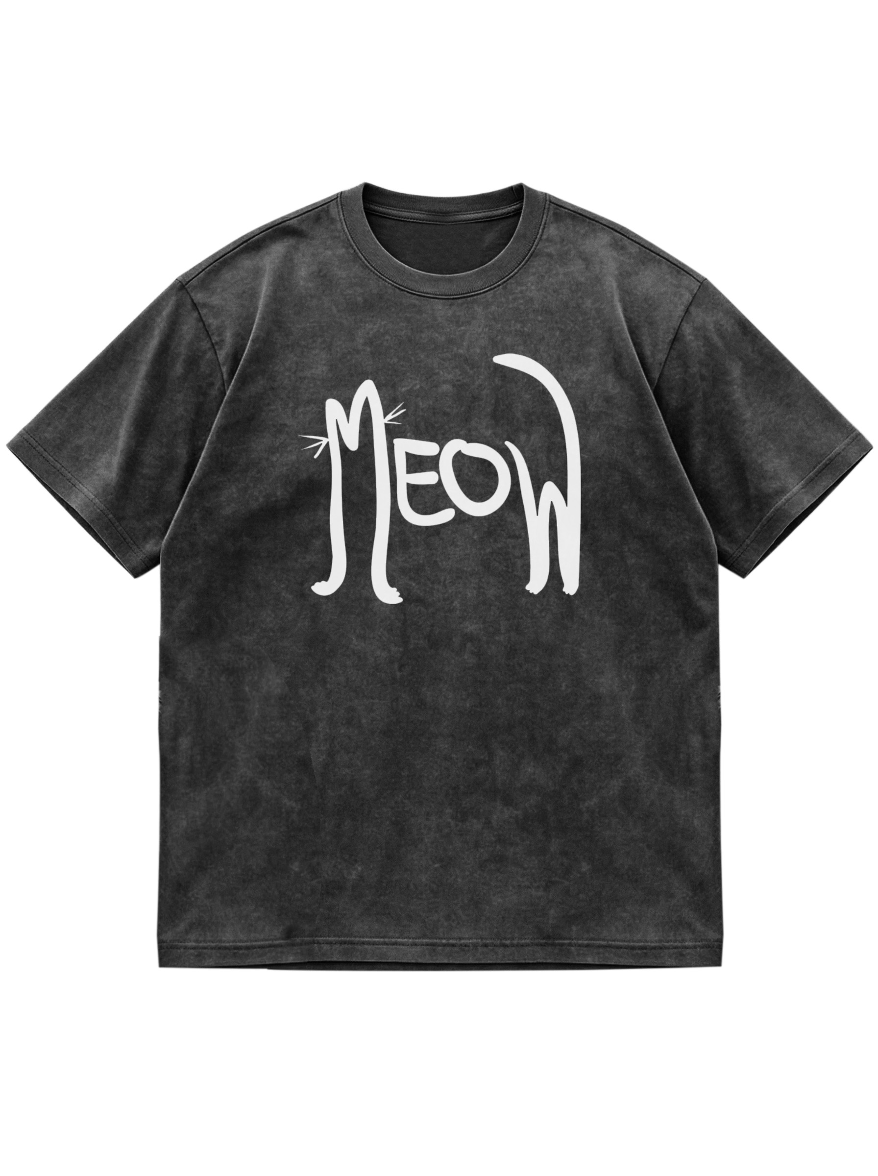 Meow Fun Cat Cotton T-shirt