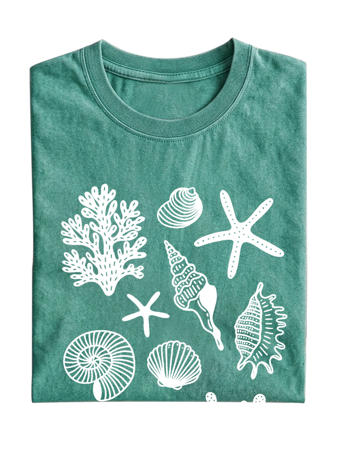 Hawaiian Shell Cotton Short-sleeved T-shirt