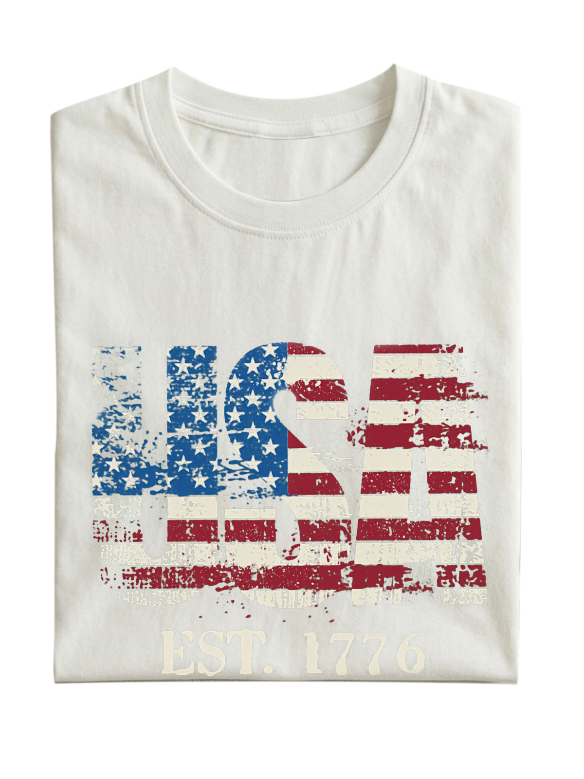Vintage Usa Wash Cotton Short Sleeve T-shirt