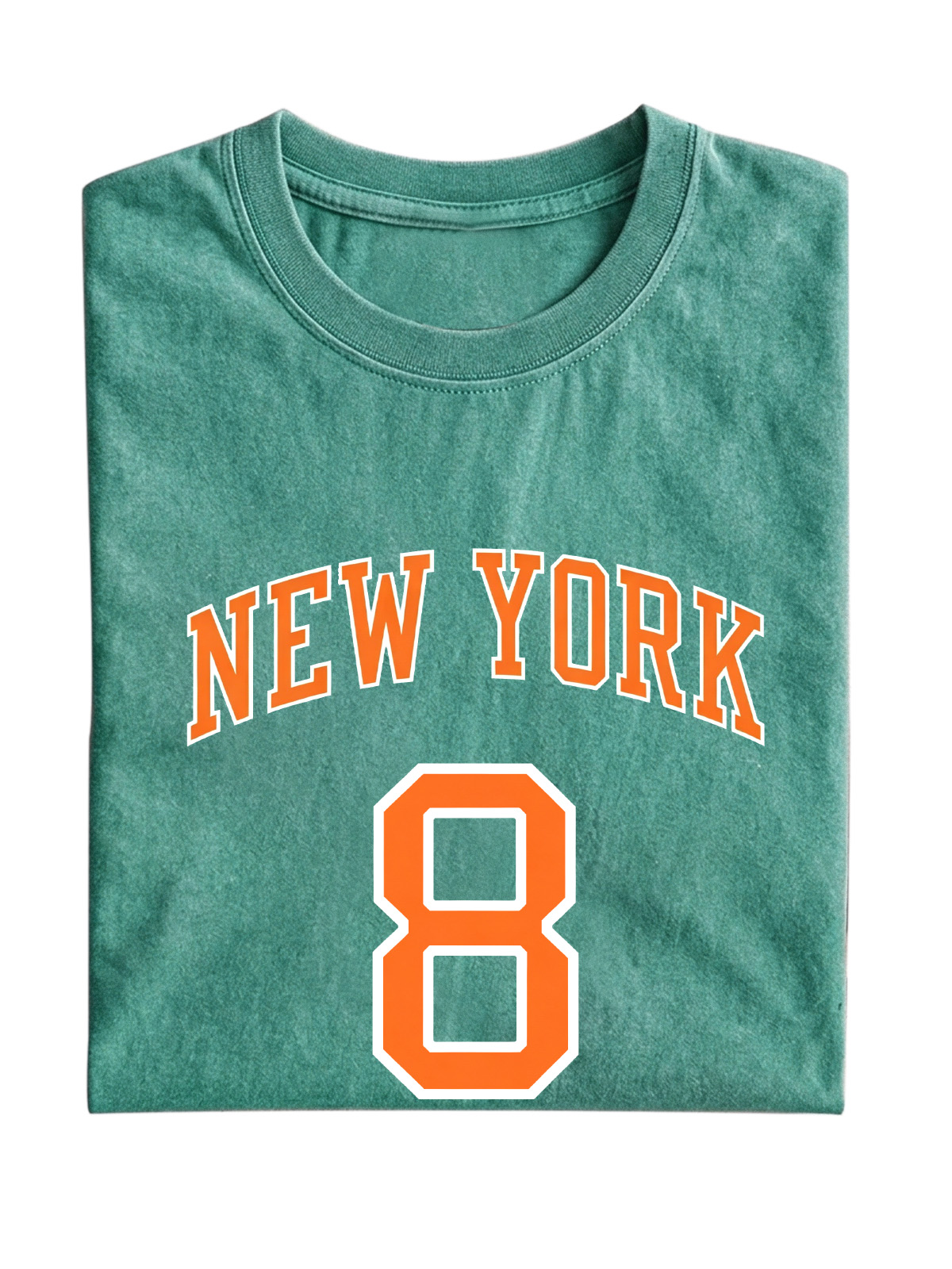 New York No. 8 Basketball Cotton Short-Sleeve T-Shirt