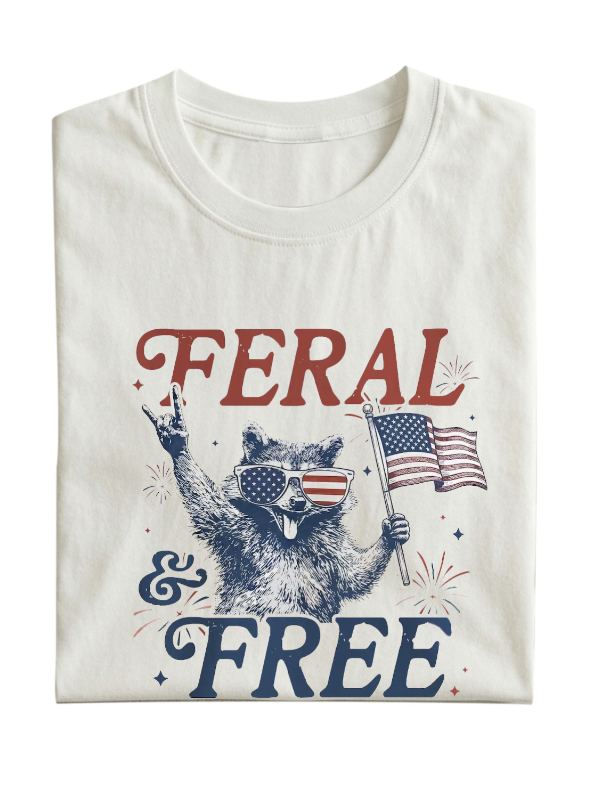 Fun Feral Free Cotton Short Sleeve T-shirt