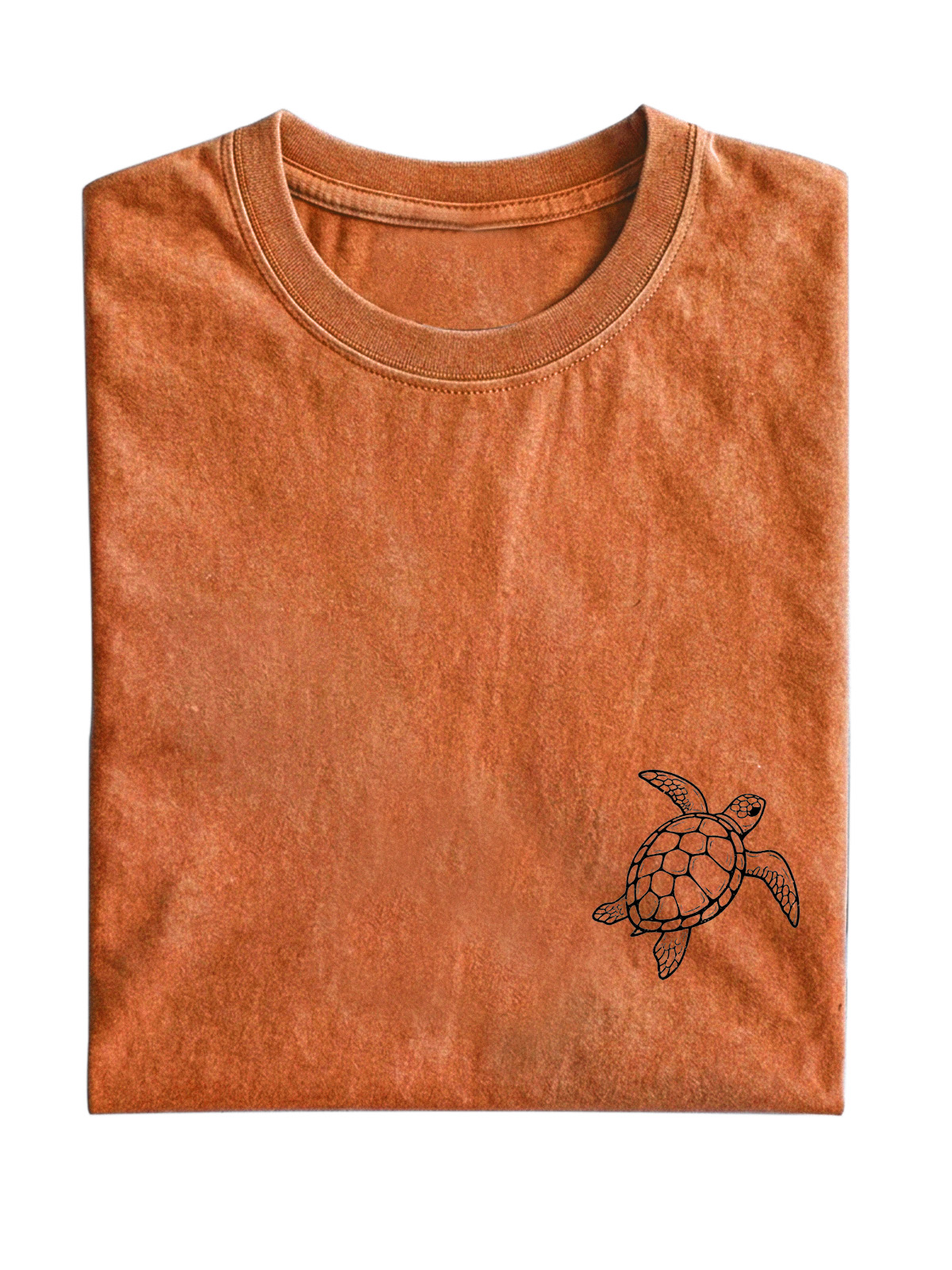 Daily Casual Turtle Cotton Short Sleeve T-shirt