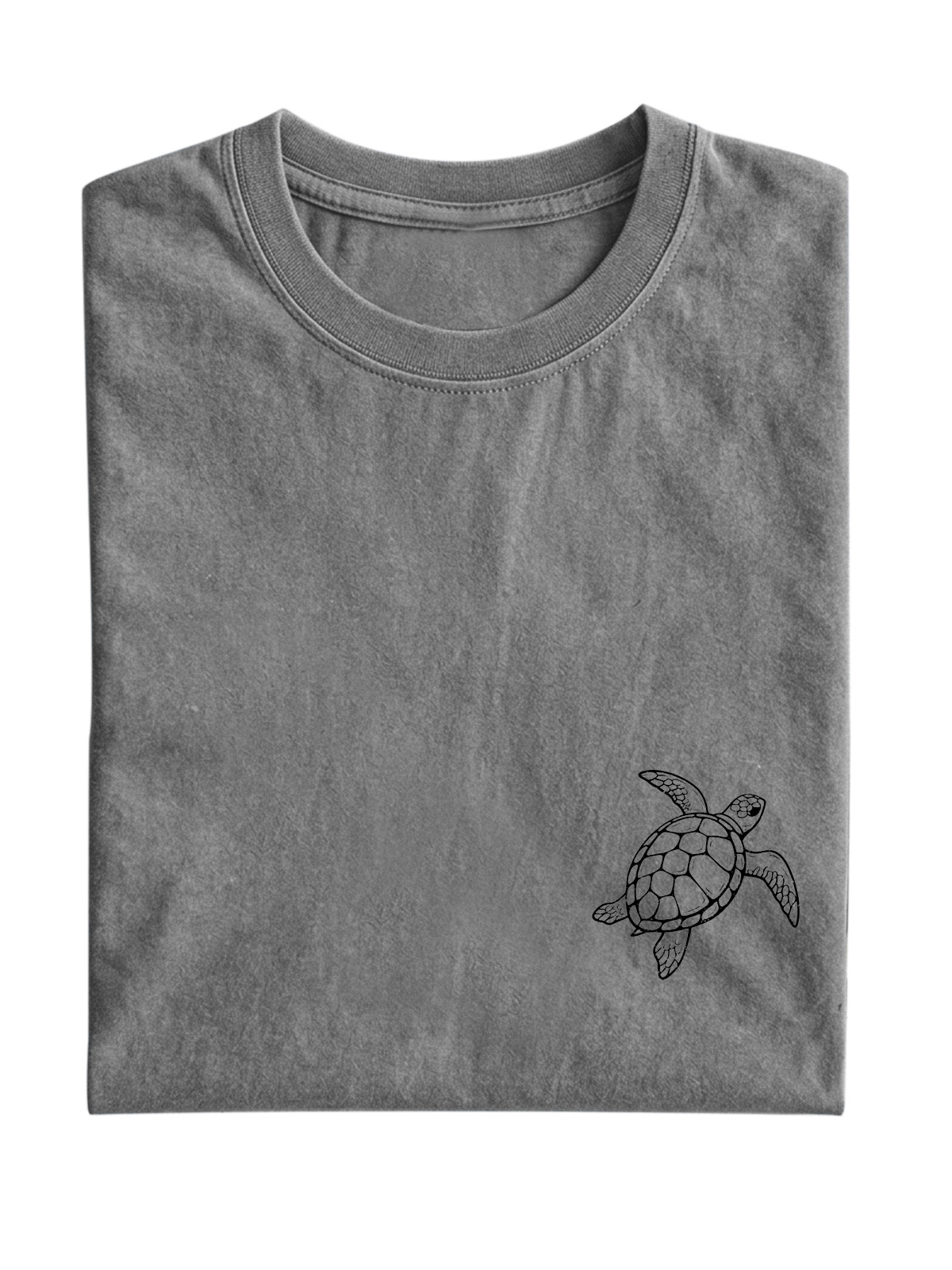 Daily Casual Turtle Cotton Short Sleeve T-shirt