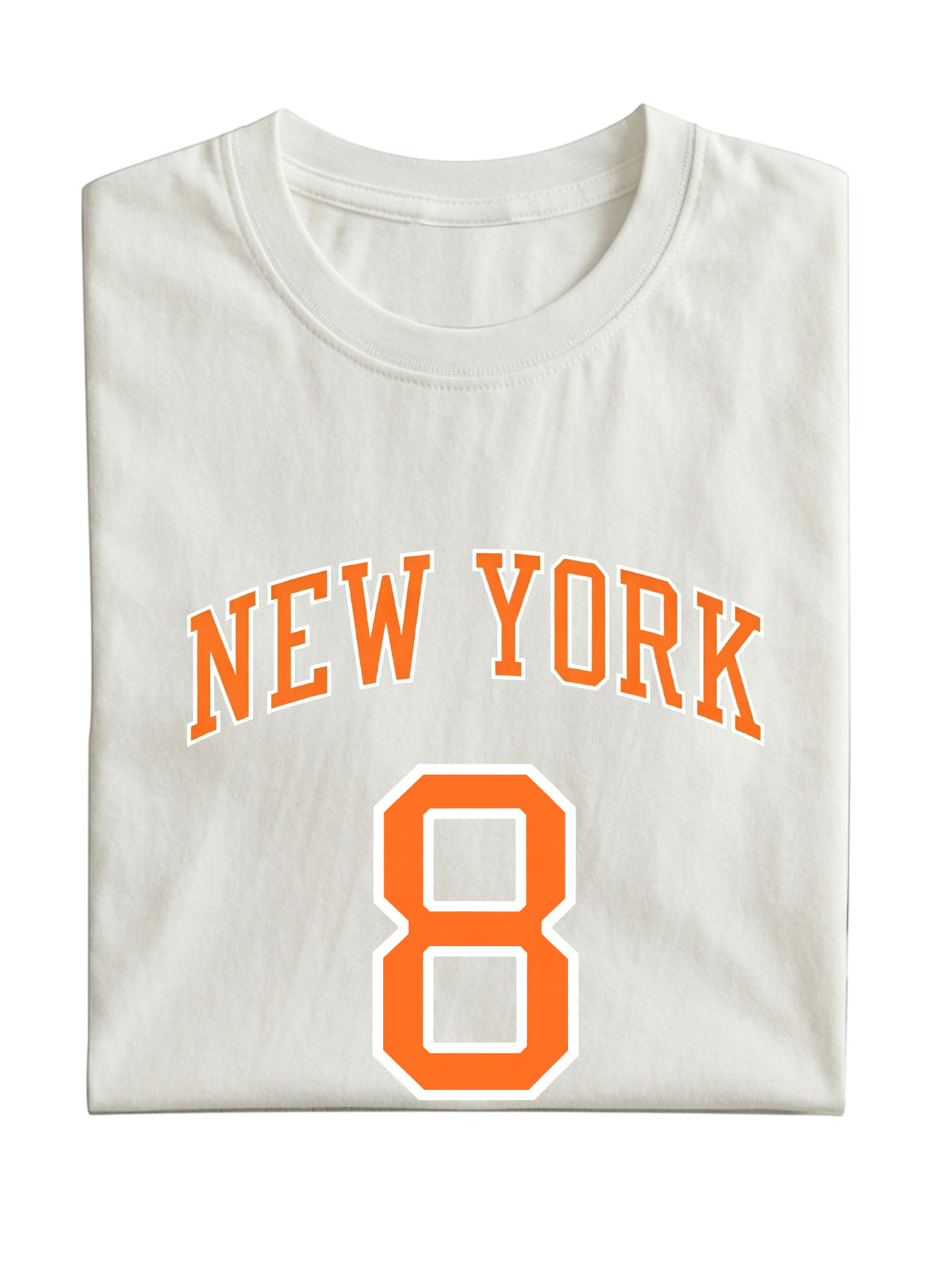New York No. 8 Basketball Cotton Short-Sleeve T-Shirt