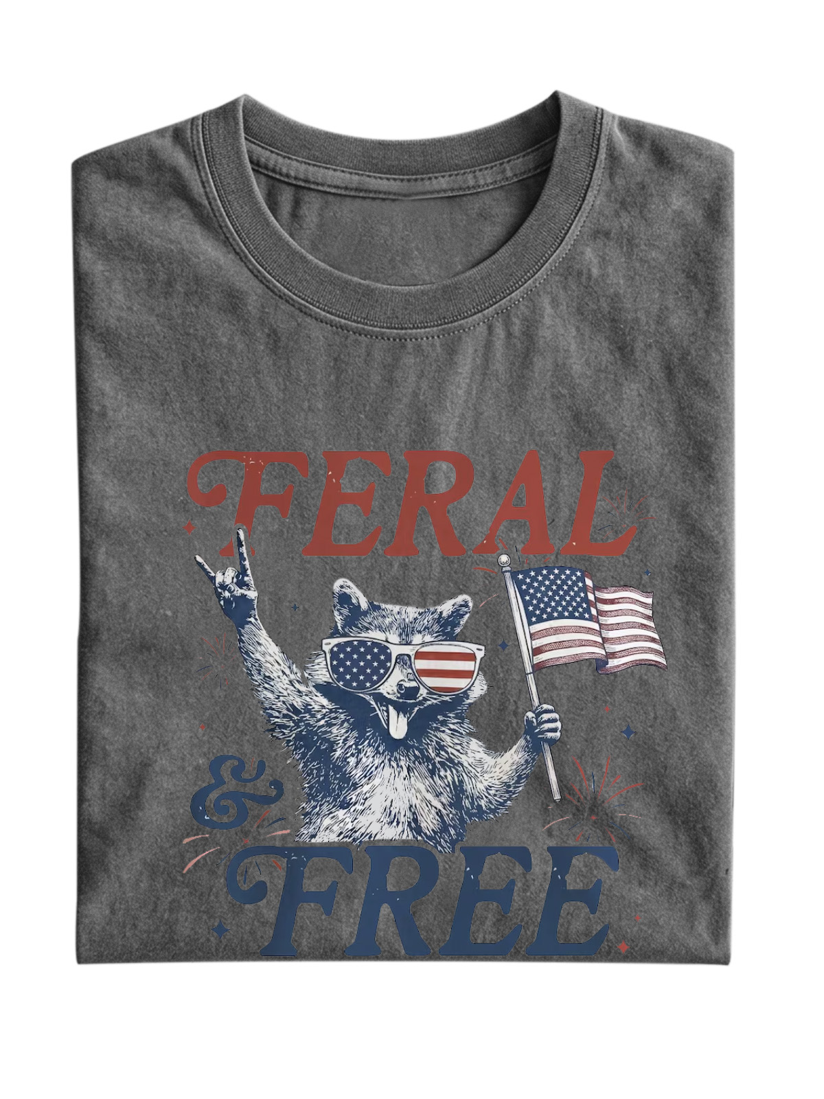 Fun Feral Free Cotton Short Sleeve T-shirt