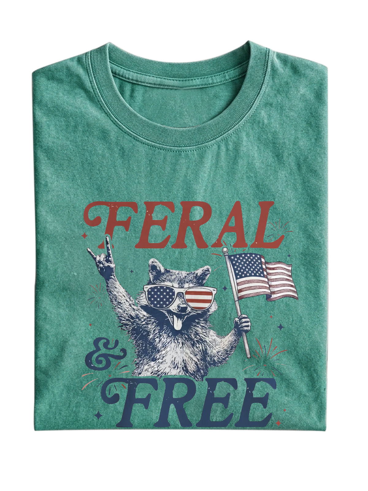 Fun Feral Free Cotton Short Sleeve T-shirt
