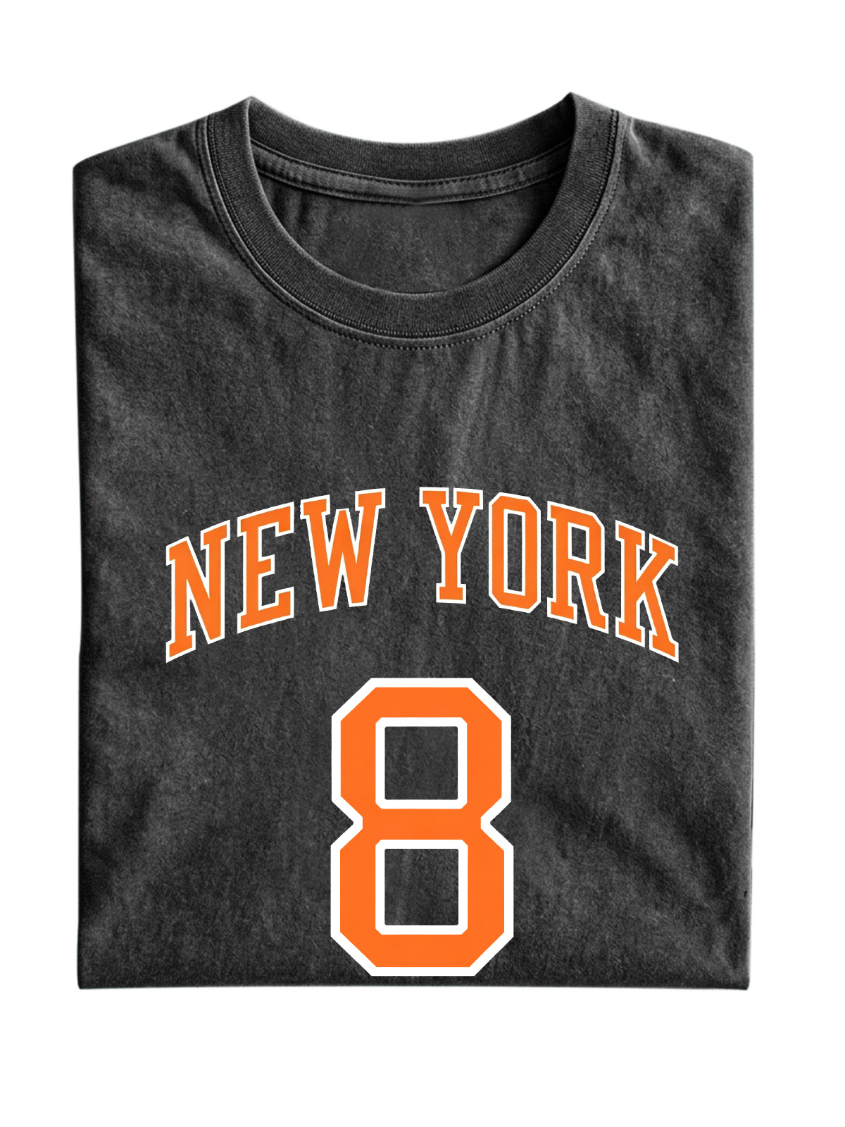New York No. 8 Basketball Cotton Short-Sleeve T-Shirt