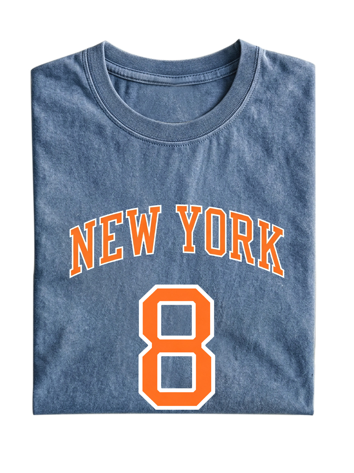 New York No. 8 Basketball Cotton Short-Sleeve T-Shirt
