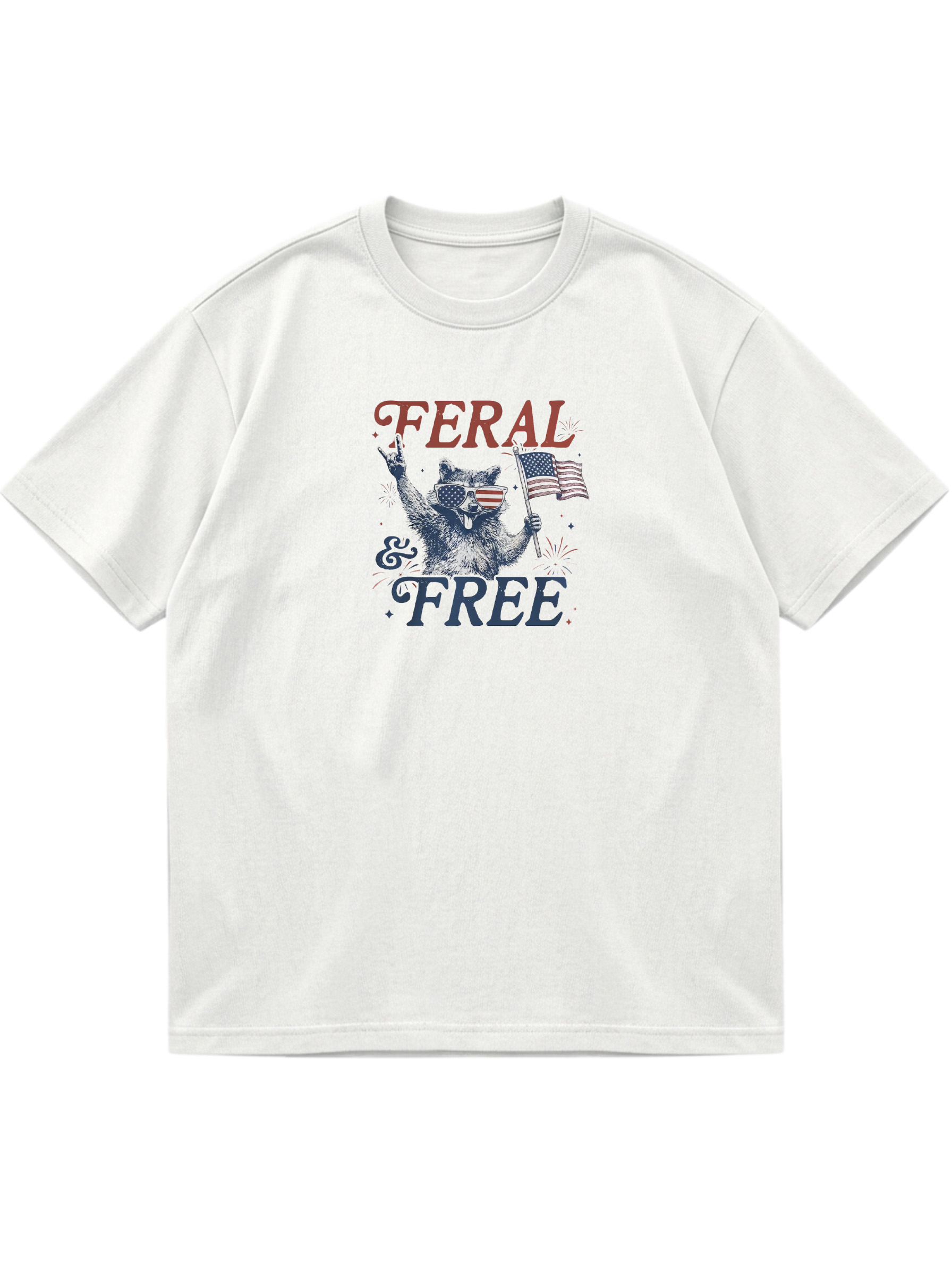 Fun Feral Free Cotton Short Sleeve T-shirt