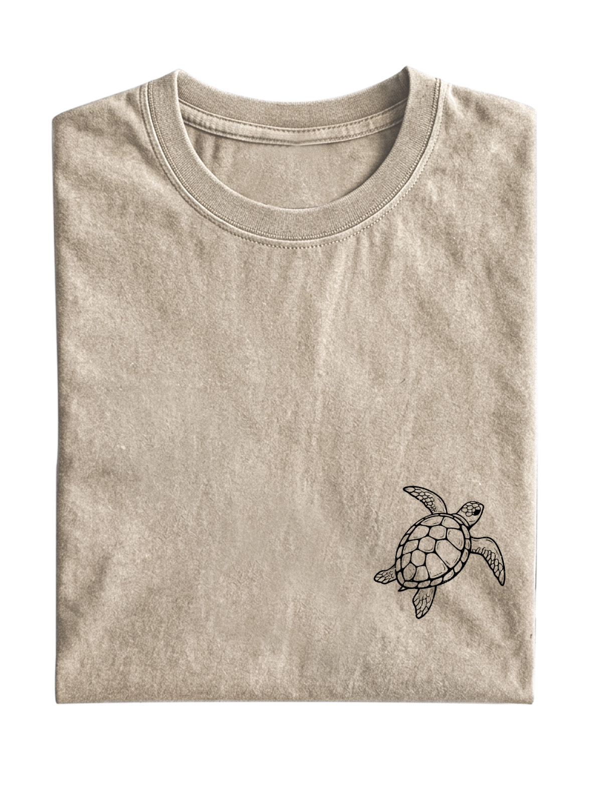 Daily Casual Turtle Cotton Short Sleeve T-shirt