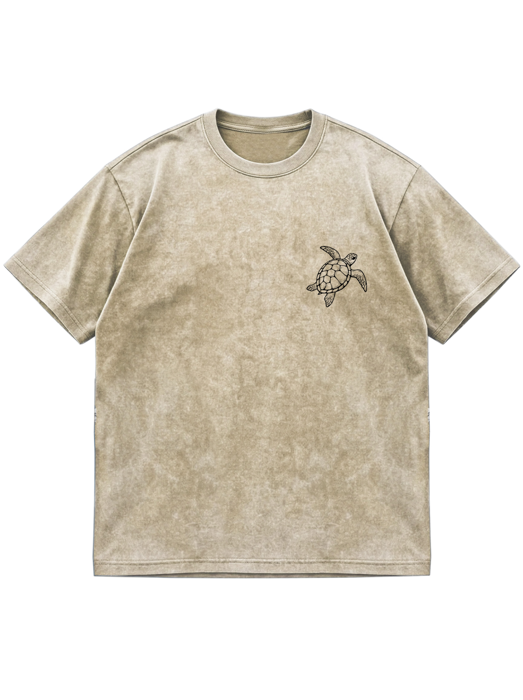 Daily Casual Turtle Cotton Short Sleeve T-shirt