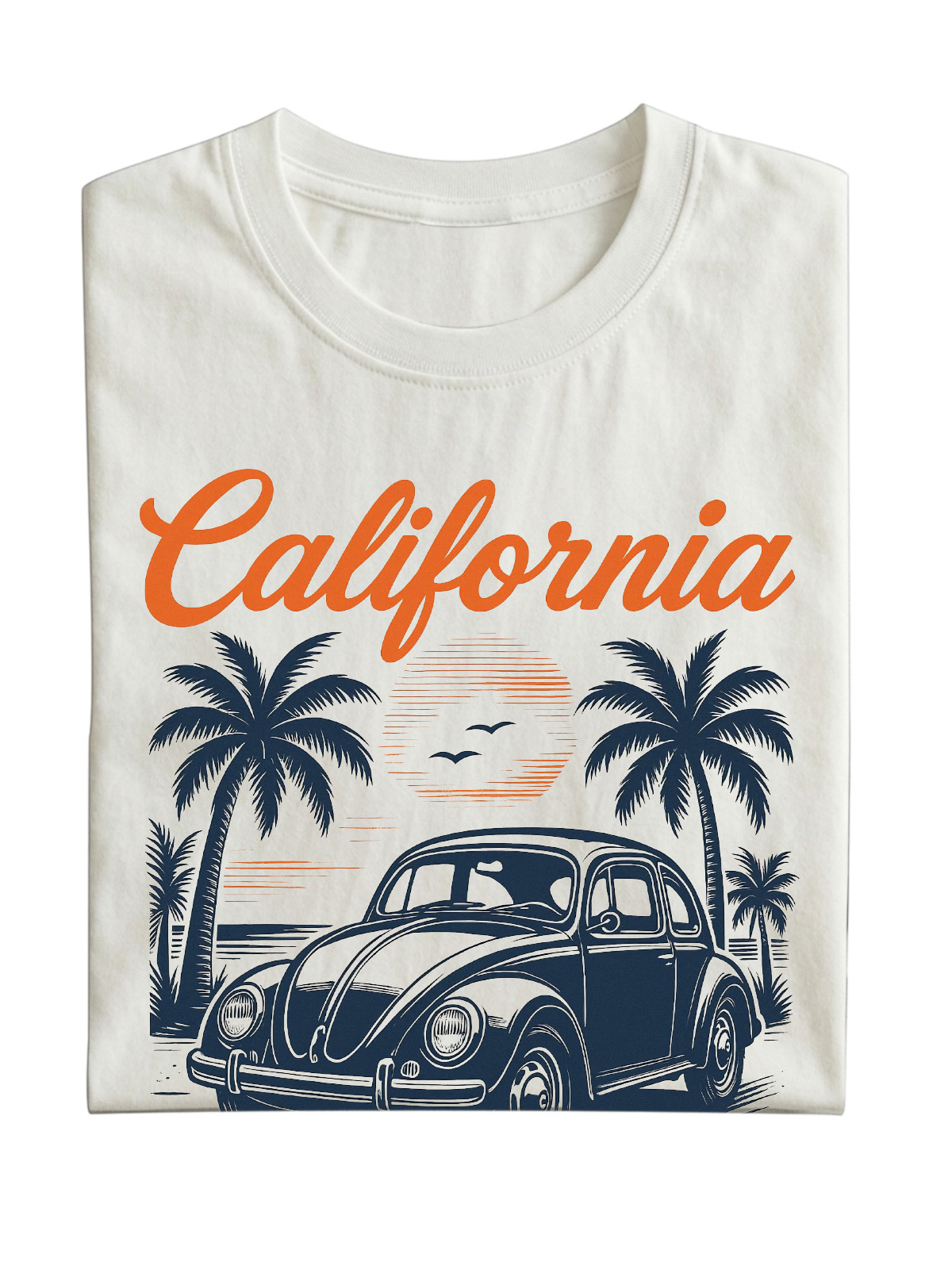 Hawaiian California Washed Cotton Short Sleeve T-Shirt