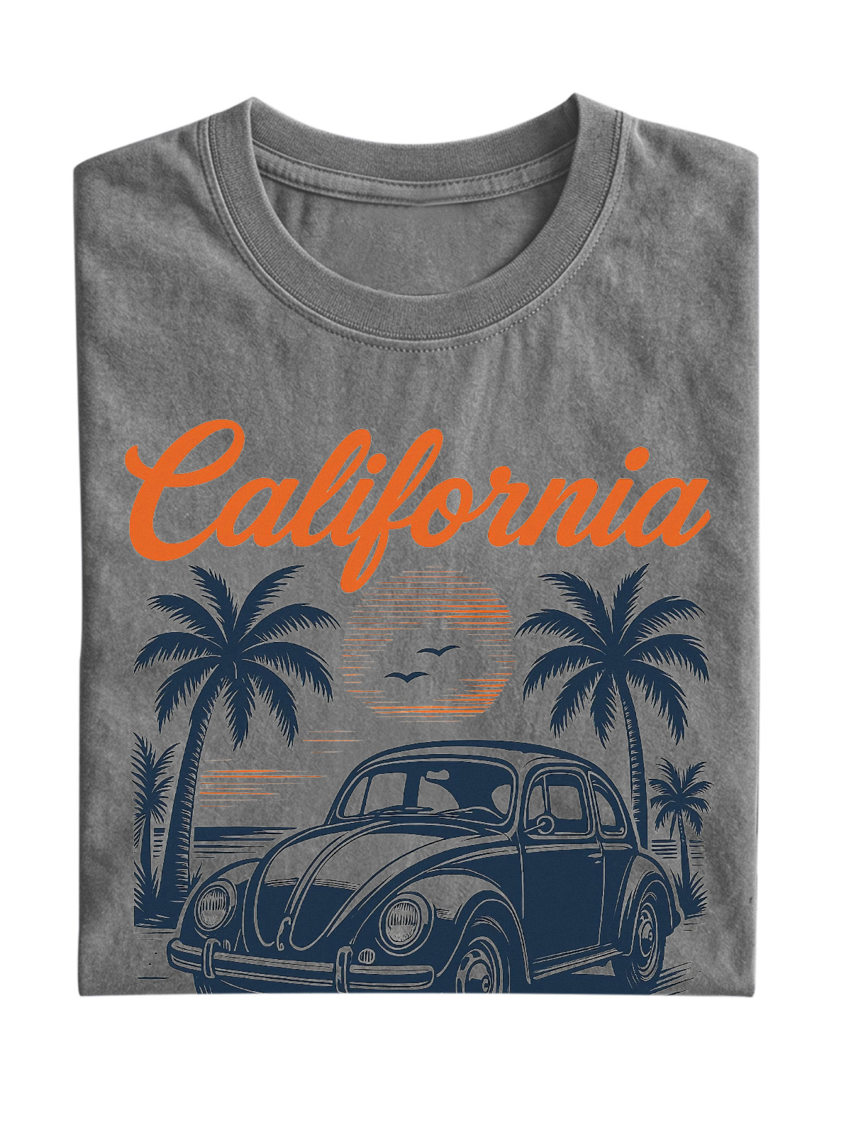 Hawaiian California Washed Cotton Short Sleeve T-Shirt