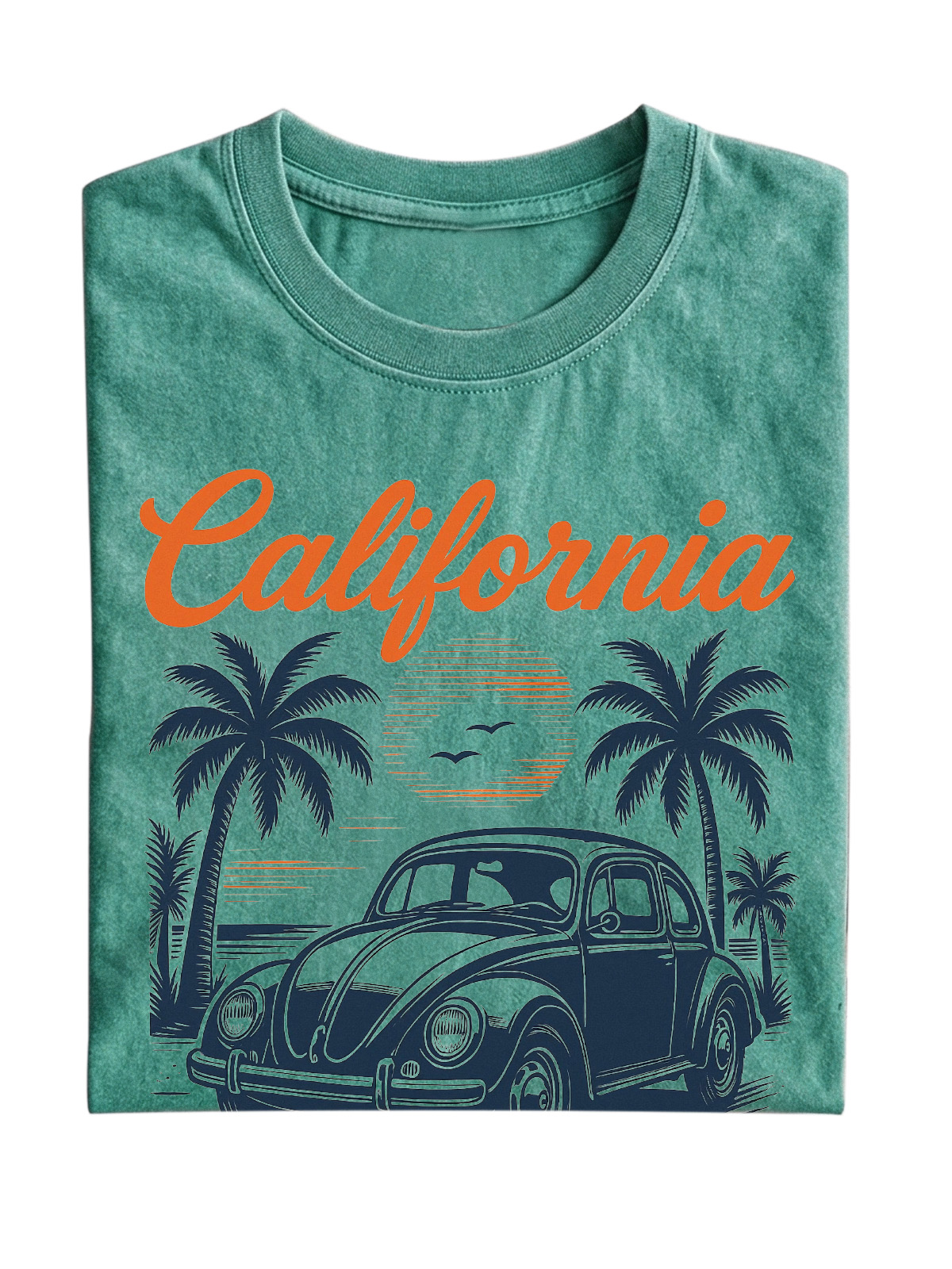 Hawaiian California Washed Cotton Short Sleeve T-Shirt