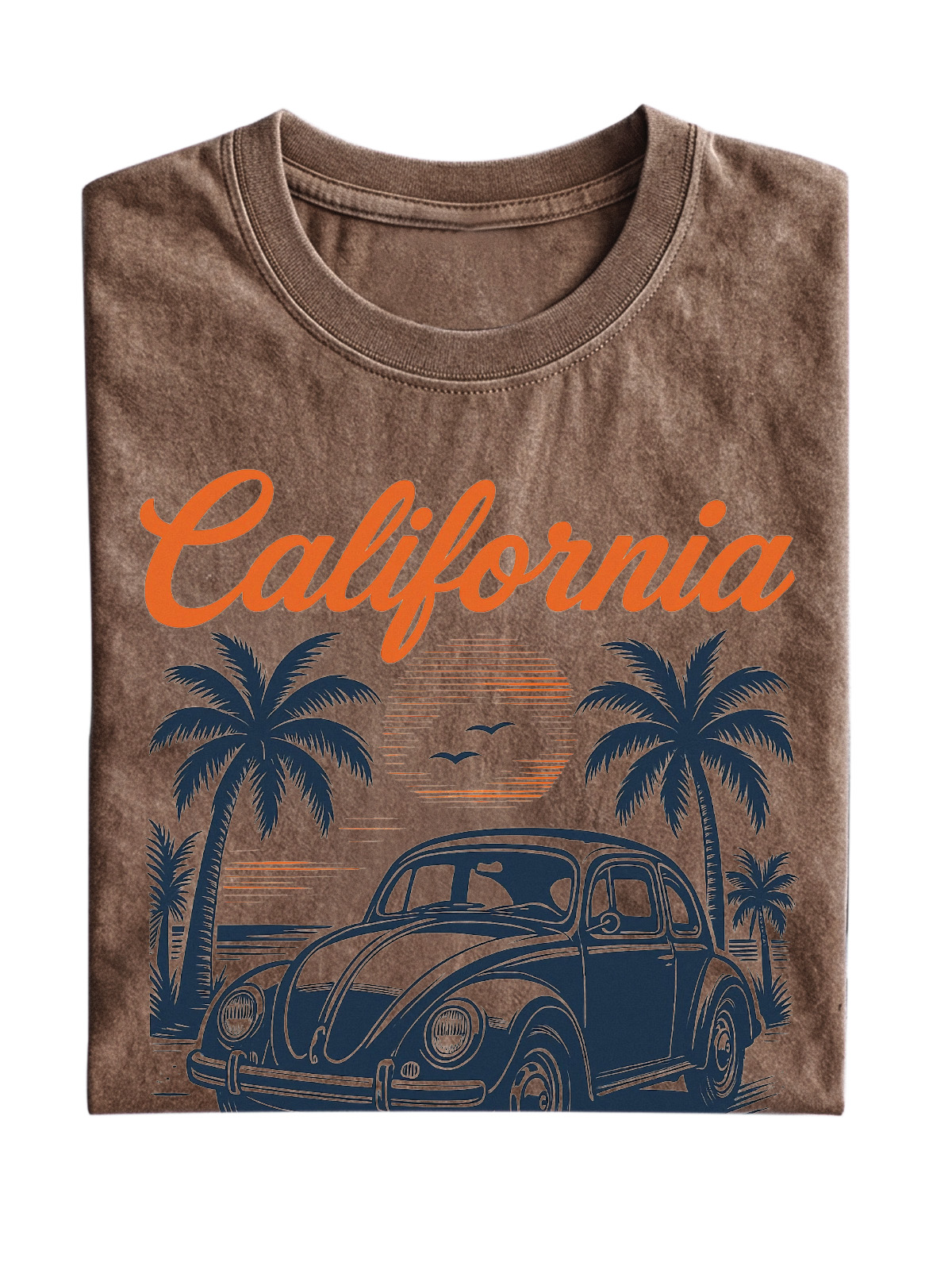Hawaiian California Washed Cotton Short Sleeve T-Shirt