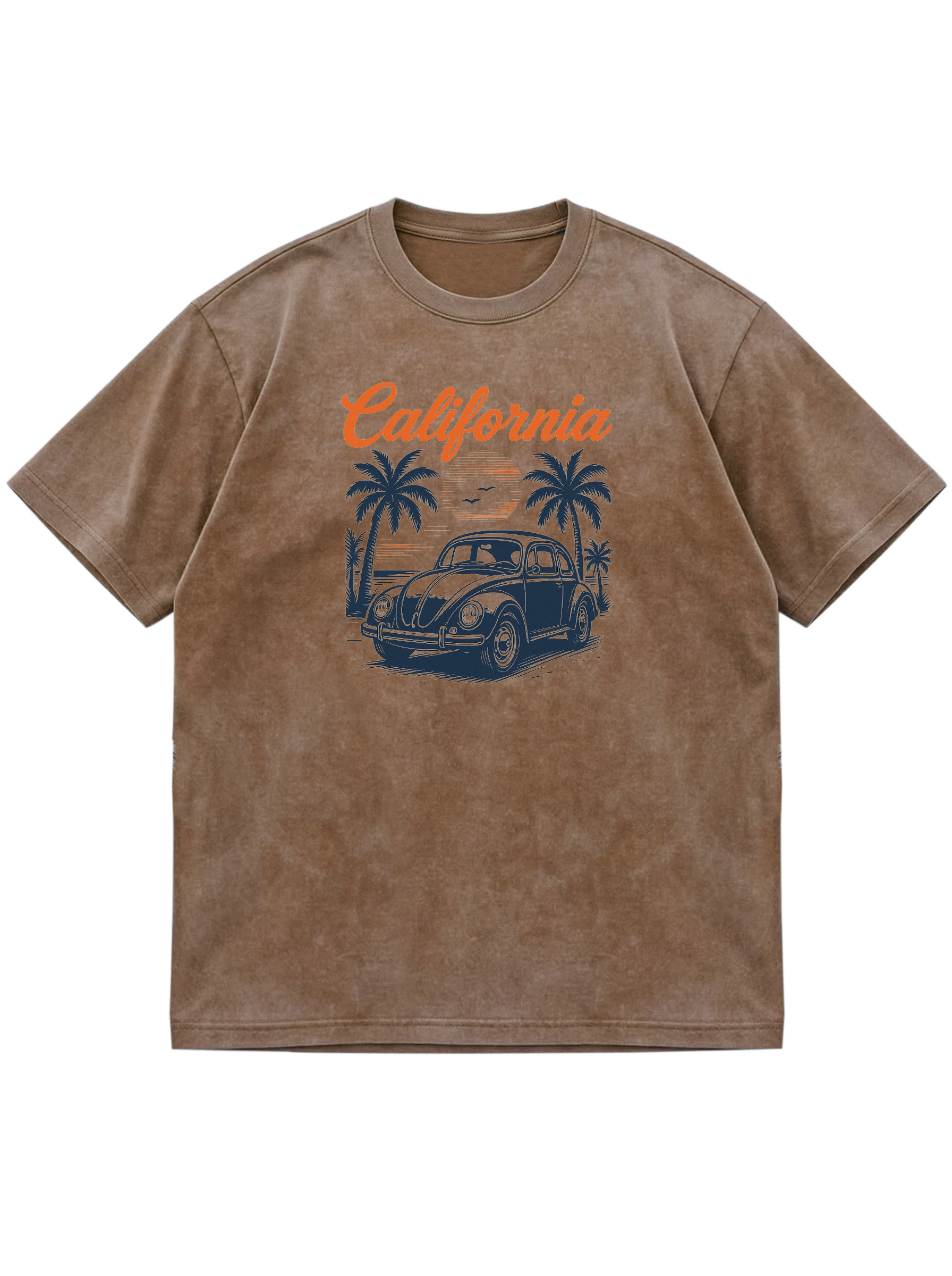 Hawaiian California Washed Cotton Short Sleeve T-Shirt