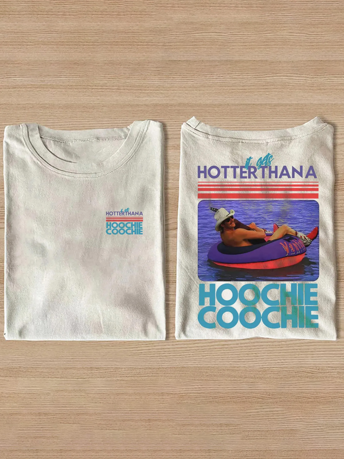 Hotter Than A Hoochie Coochie Cotton Short-sleeve T-shirt