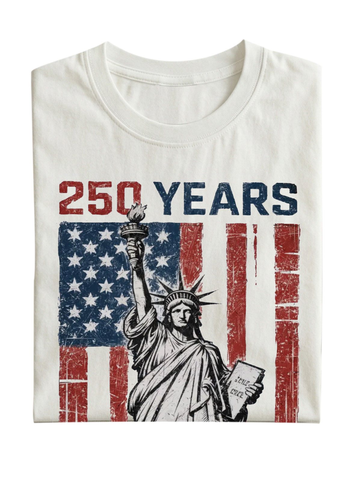 Us 250th Anniversary Statue Of Liberty Cotton T-shirt