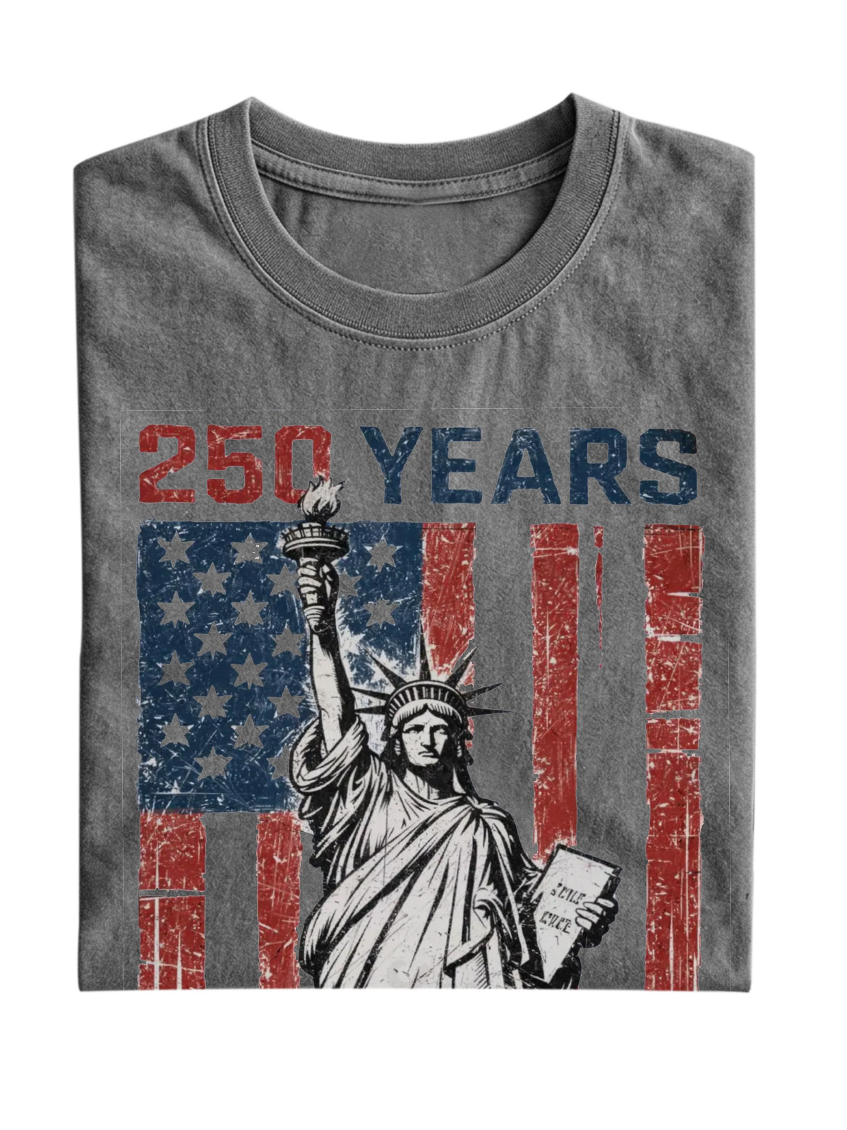 Us 250th Anniversary Statue Of Liberty Cotton T-shirt